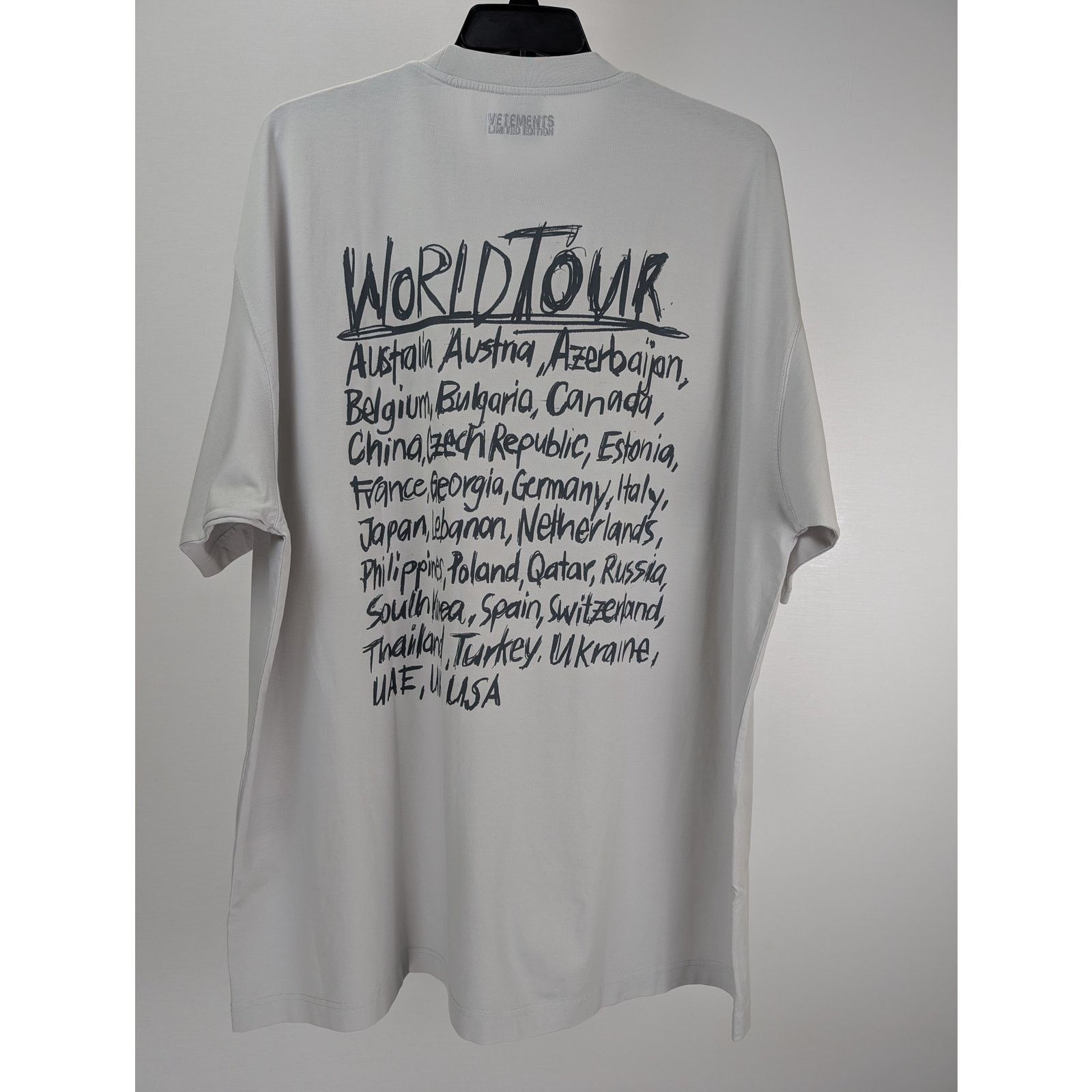Vetements o1rshd1 Logo Short Sleeve T-Shirt in Grey M Size US M / EU 48-50 / 2 - 12 Thumbnail