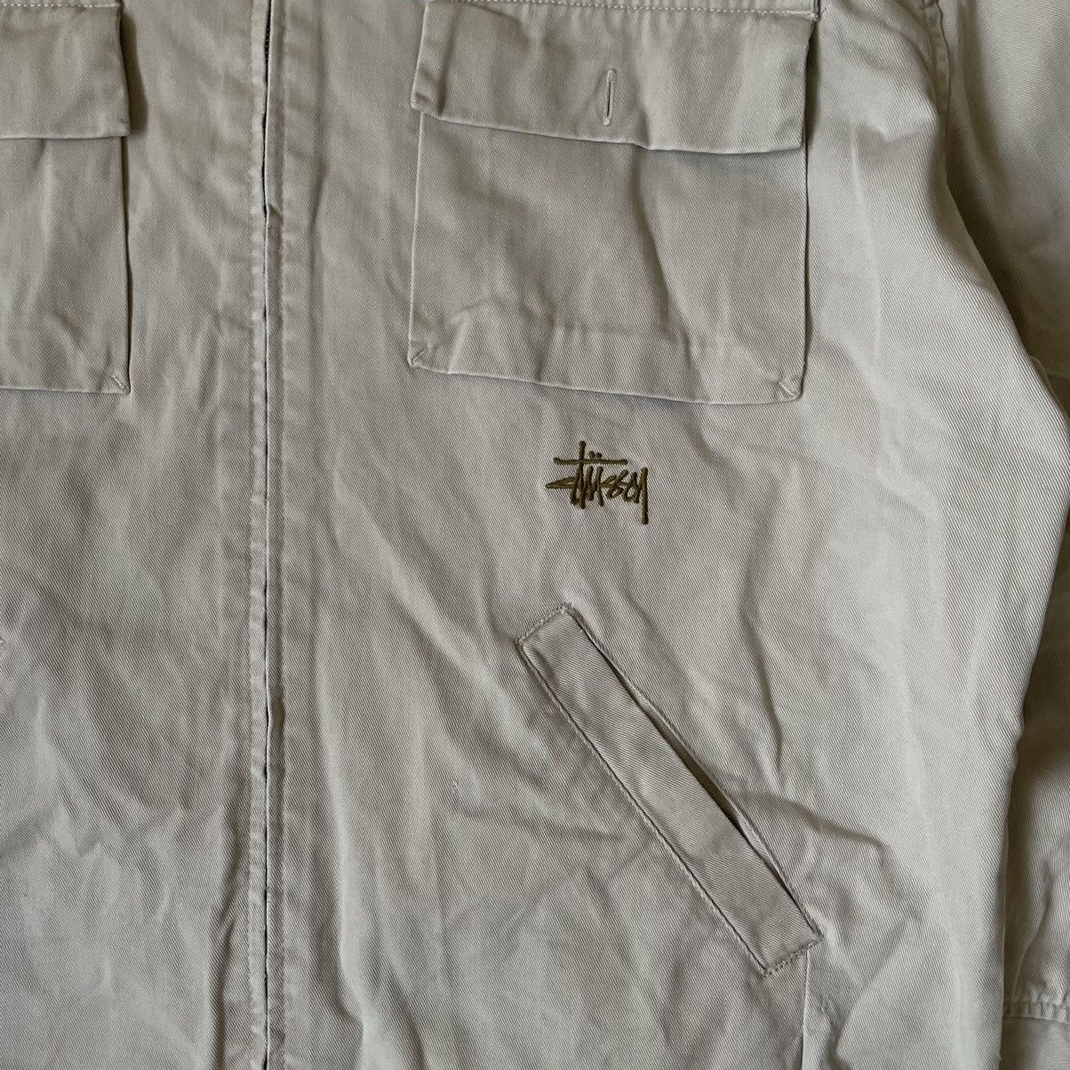 Stussy × Vintage Vintage 90s Stussy Zipper Worker Jacket Style Size US L / EU 52-54 / 3 - 2 Thumbnail