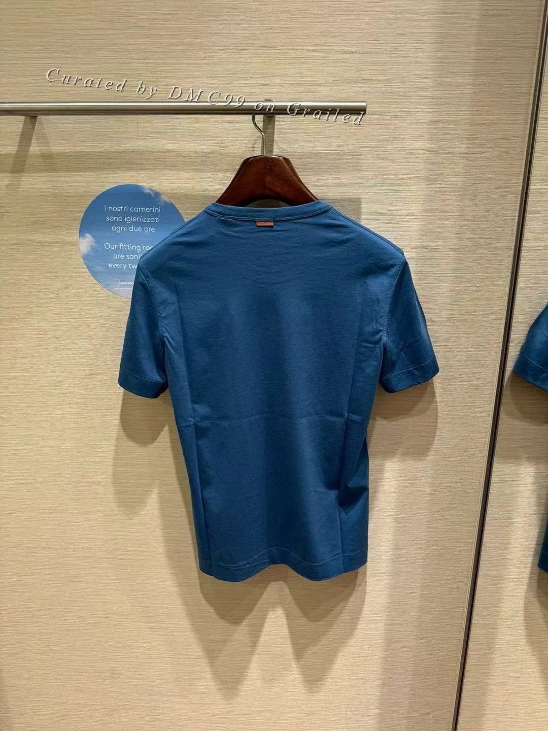 Ermenegildo Zegna Zegna Men's Short-Sleeve T-Shirt Size US L / EU 52-54 / 3 - 2 Thumbnail