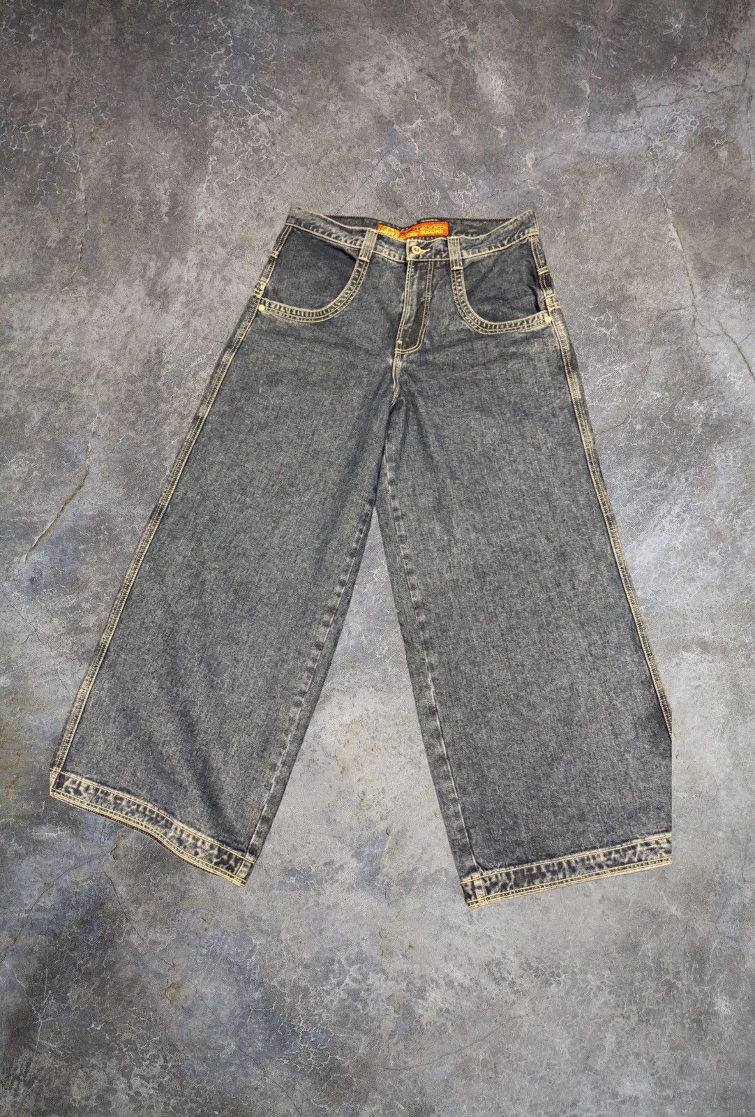 JNCO Jnco Buddha Never Use Baggy Wide Leg Jeans Size US 34 / EU 50 - 2 Thumbnail