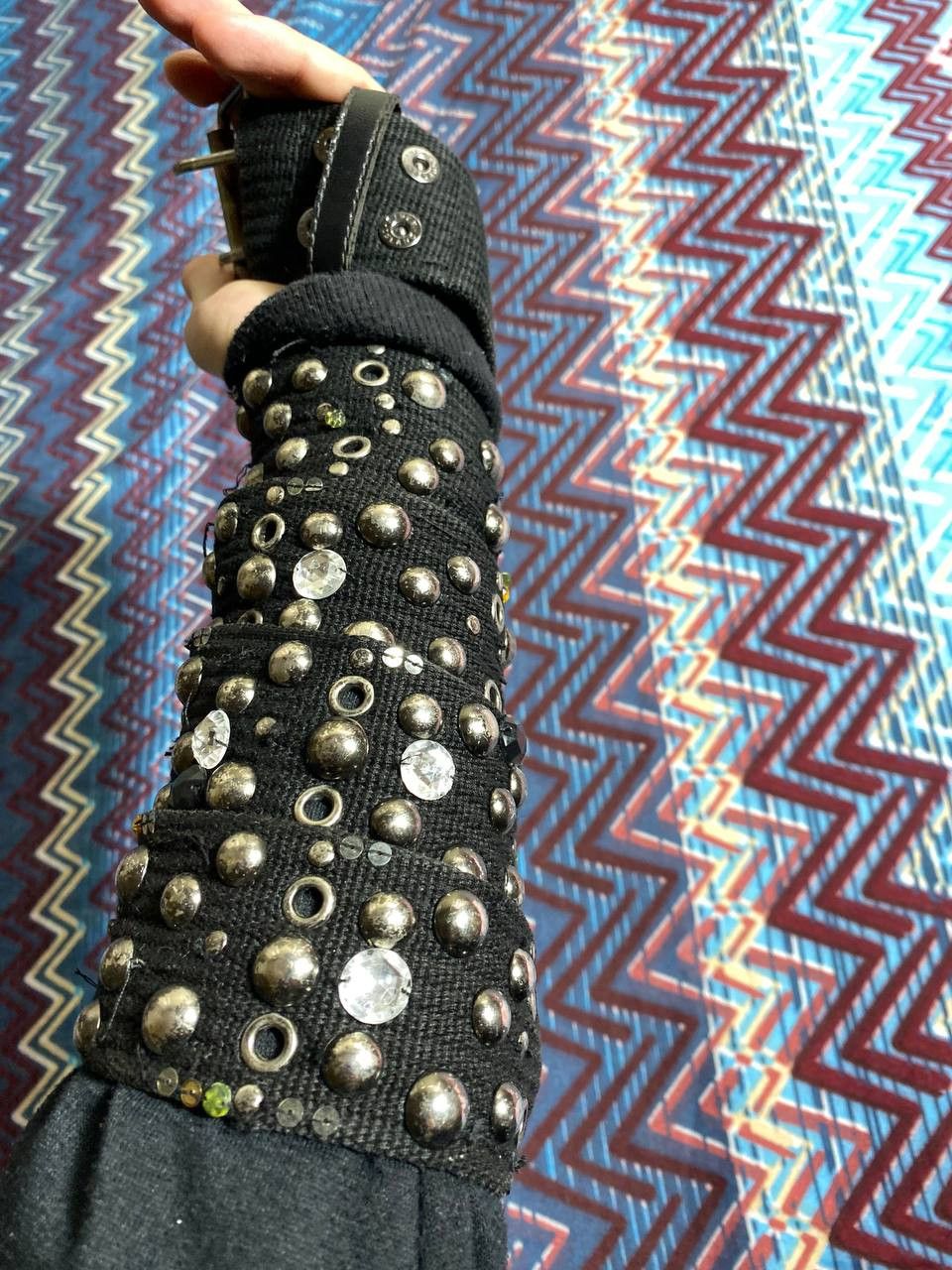 Japanese Brand Vintage Y2K Avant-garde Distressed Leather Metal Belt Size ONE SIZE - 11 Thumbnail