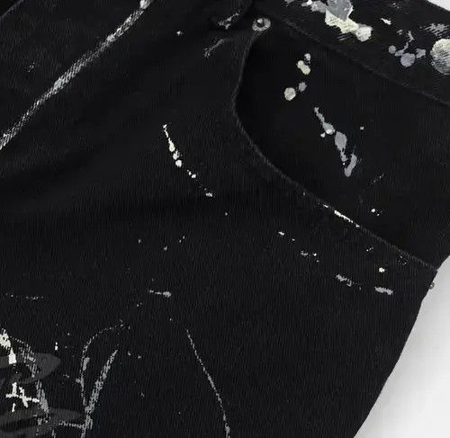 Jean Lefty Graffiti denim pants jeans Size US 33 - 3 Thumbnail