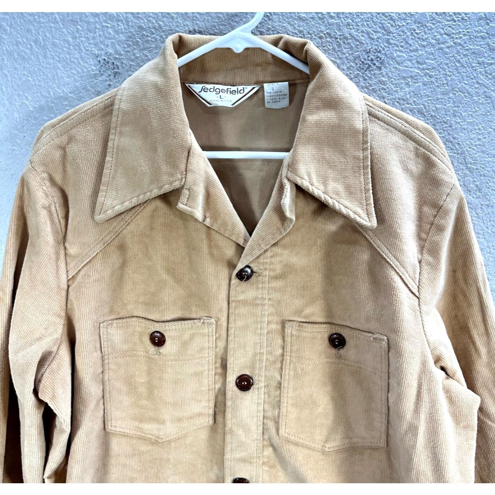 Vintage VINTAGE Sedgefield Shirt Womens Corduroy Brown Sz L Pockets Front Button-Up Casual Size L / US 10 / IT 46 - 4 Thumbnail
