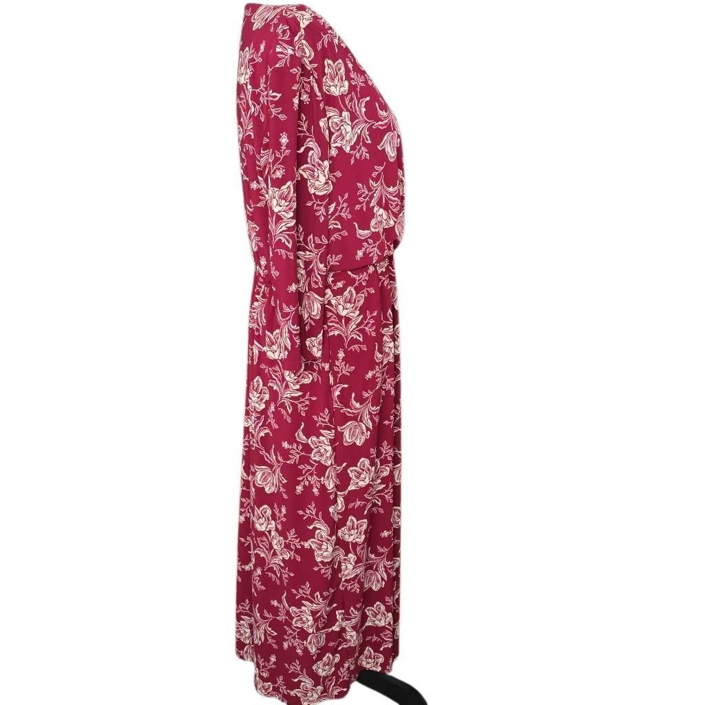 Lauren Ralph Lauren Lauren Ralph Lauren Women's Size 14 Dk Red Cream Floral Prin Size XL / US 12-14 / IT 48-50 - 5 Thumbnail