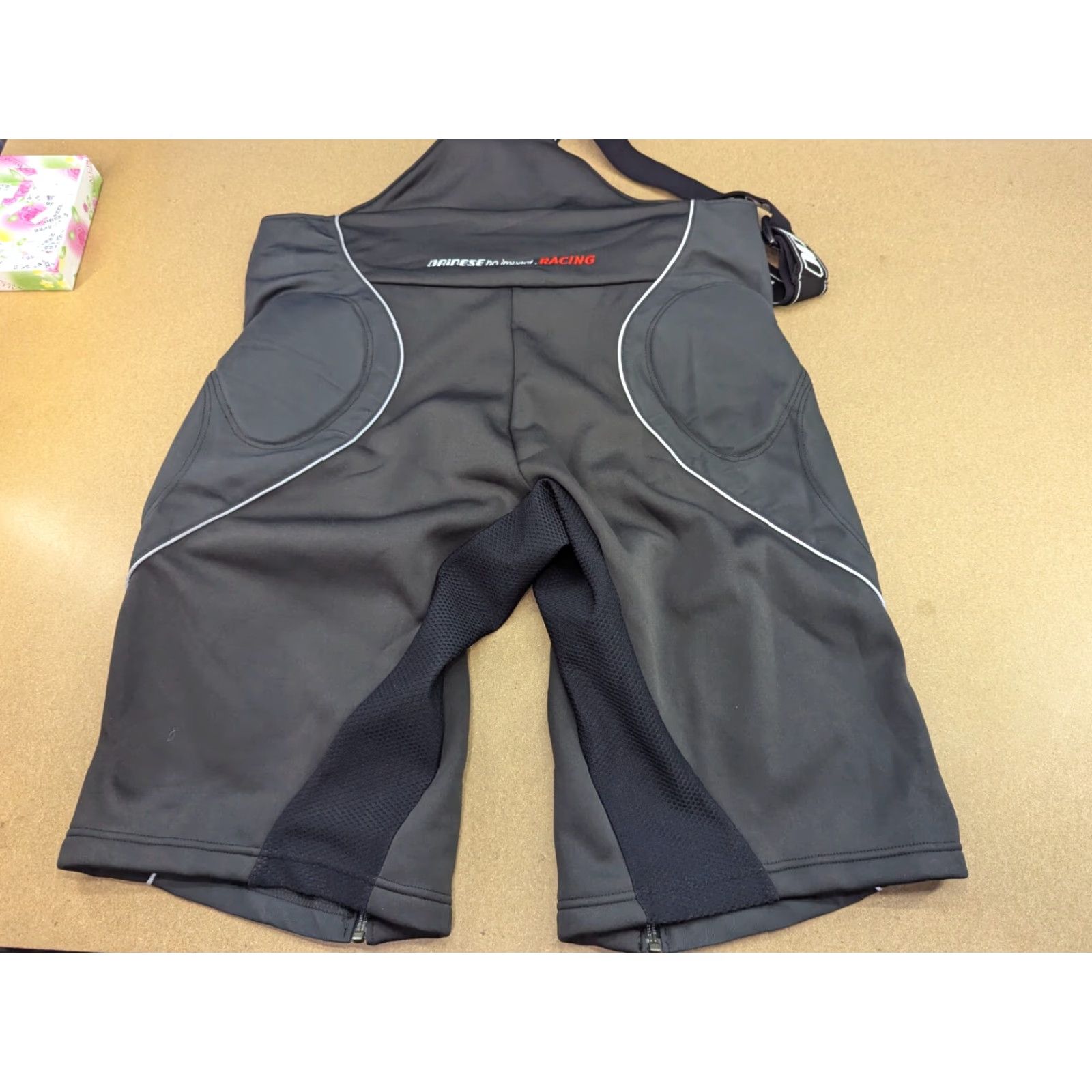 Dainese Dainese Ski Shorts Mens XL Suspenders Outdoor Winter Side Leg Protection Athletic Black Polyester Quick Dry N/A Size US 36 / EU 52 - 2 Thumbnail