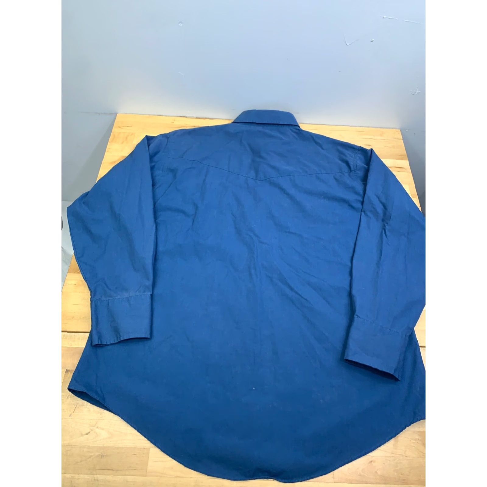 Vintage Ely Cattleman Pearl Snap Button Up Shirt Mens XL Blue Western Gaucho 12678 Size US XL / EU 56 / 4 - 7 Thumbnail