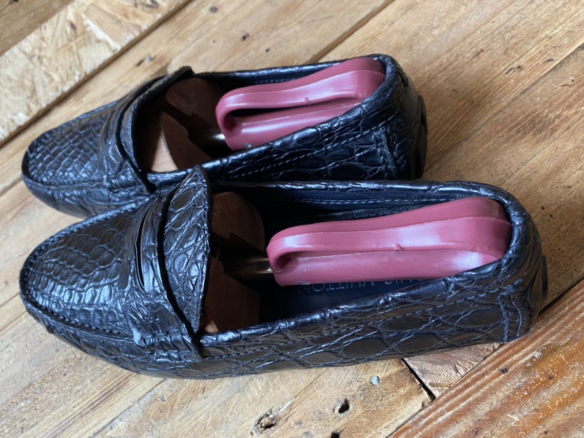 Louis Vuitton Louis vuitton black exotic crocodile loafers uk sz7 US 8 Size US 8 / EU 41 - 4 Thumbnail