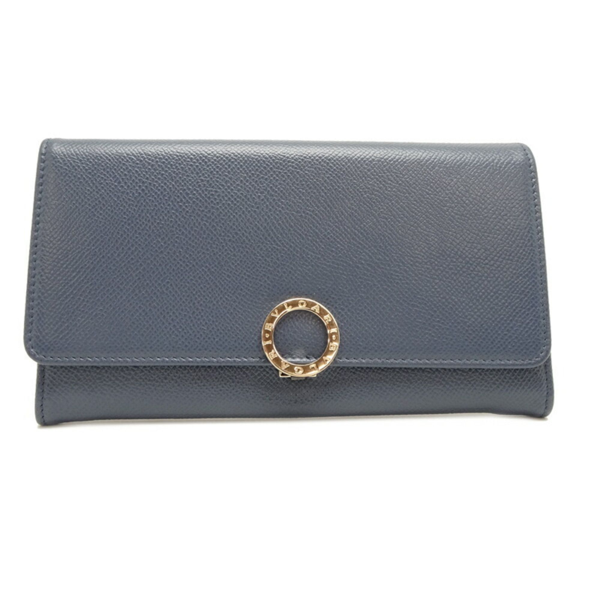 Bvlgari BVLGARI Large Wallet Women's Long 284856 Leather Blue Size ONE SIZE - 1 Thumbnail