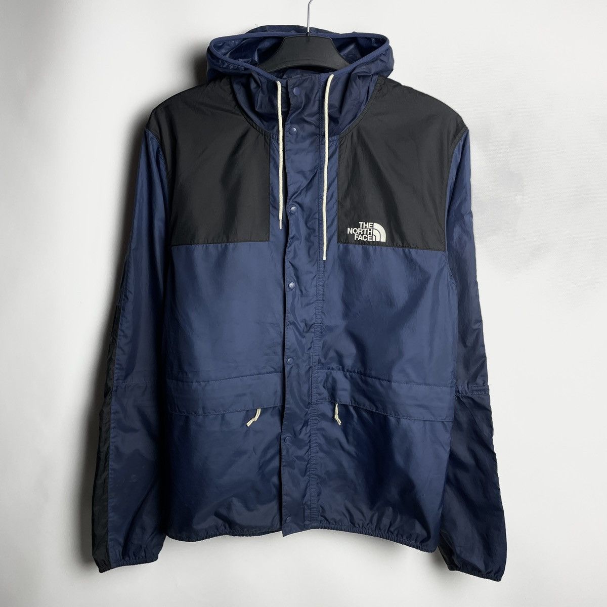 Pre-owned Outdoor Life X The North Face 1985 Mountain Rerto Light Raincoats Jacket In Blue