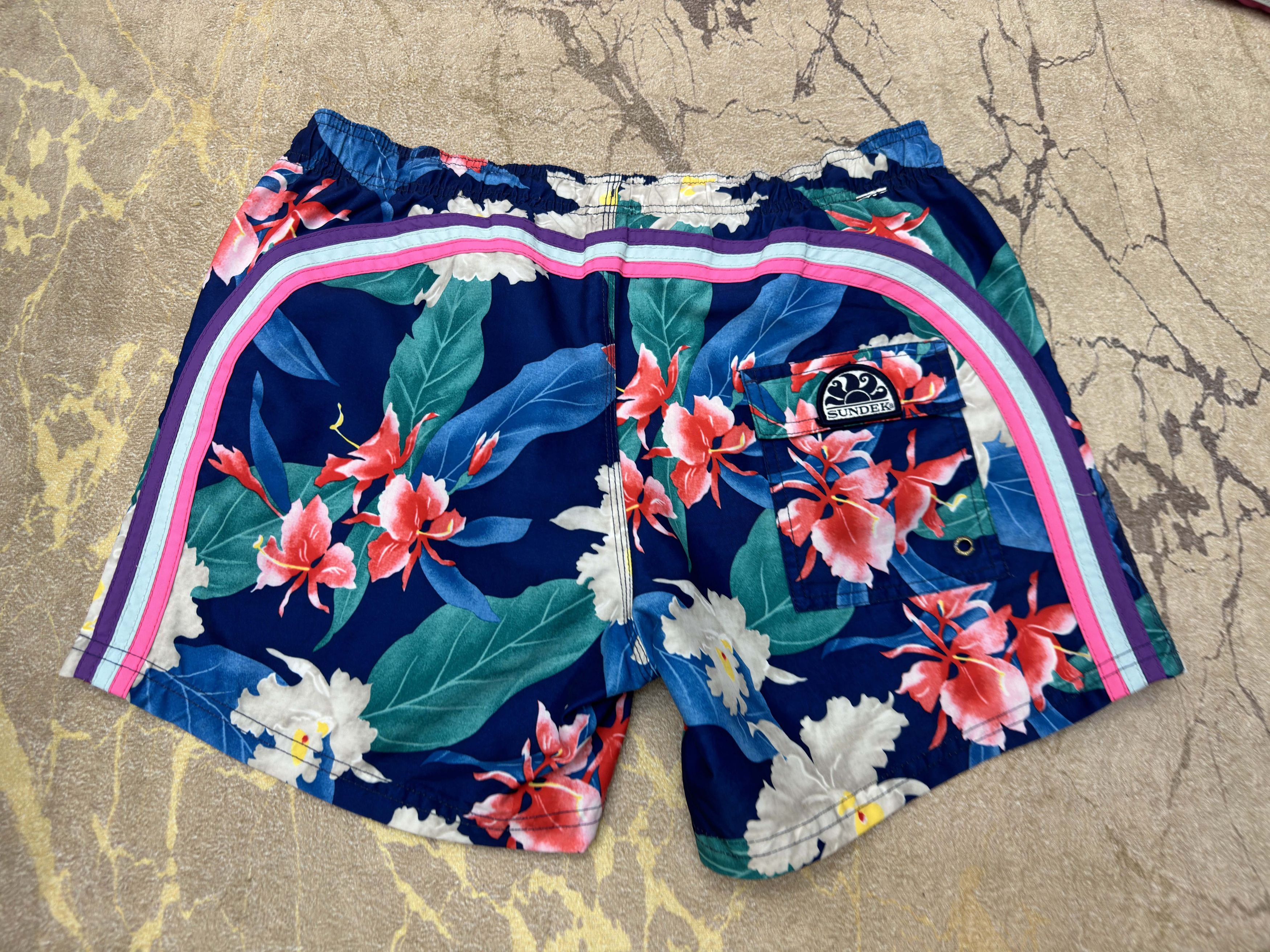 Sundek Sundek S Tropical Beach Shorts Trunks Bath Suit Size S 31 32 Size US 30 / EU 46 - 8 Thumbnail