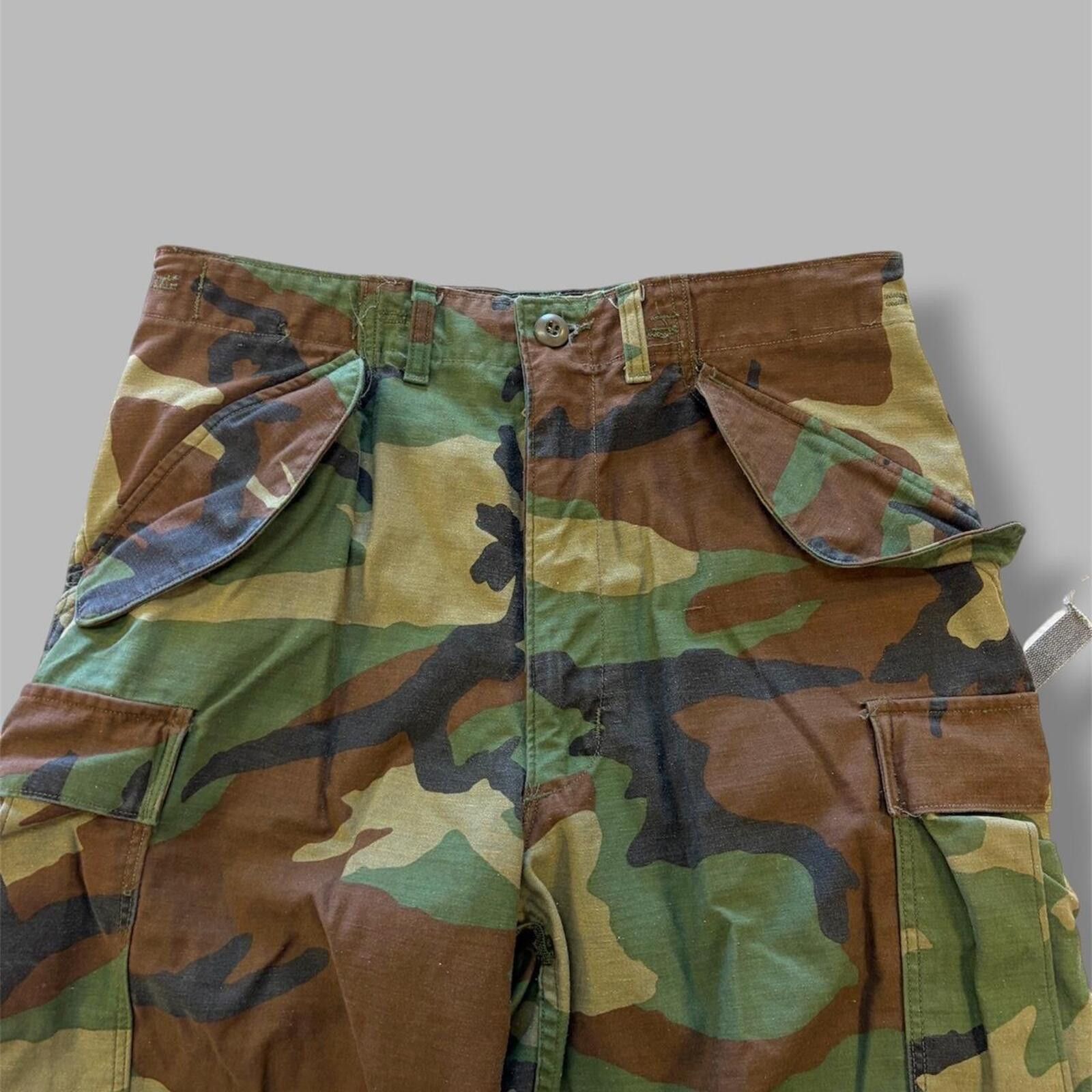 Vintage 1970s Vietnam Era Camo Military Pants Size US 32 / EU 48 - 3 Thumbnail