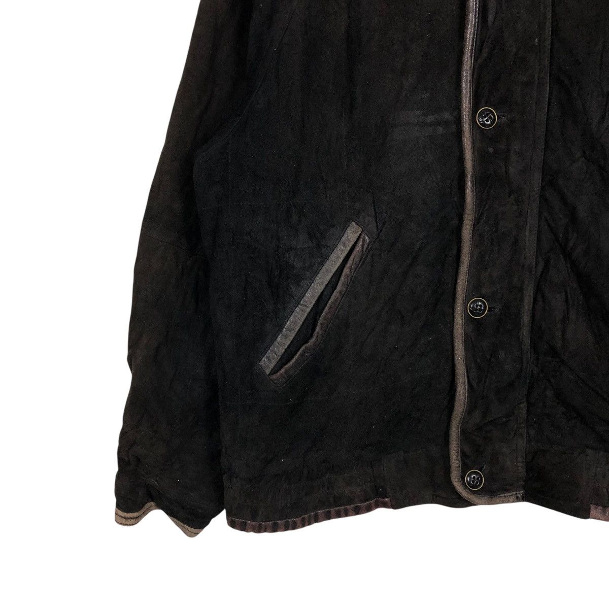 Japanese Brand 🔥VINTAGE BIKER LEATHER JACKET BLANKET VARIE ISSEY MIYAKE Size US L / EU 52-54 / 3 - 6 Thumbnail