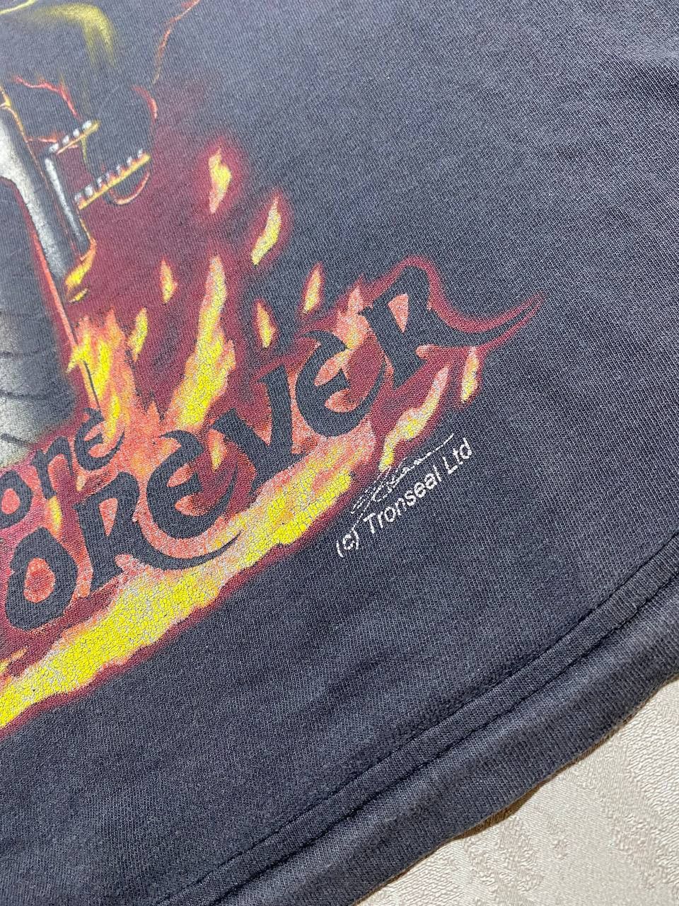 Vintage vintage burning eagle moto racing T-shirt De dood op motor Size US S / EU 44-46 / 1 - 5 Thumbnail