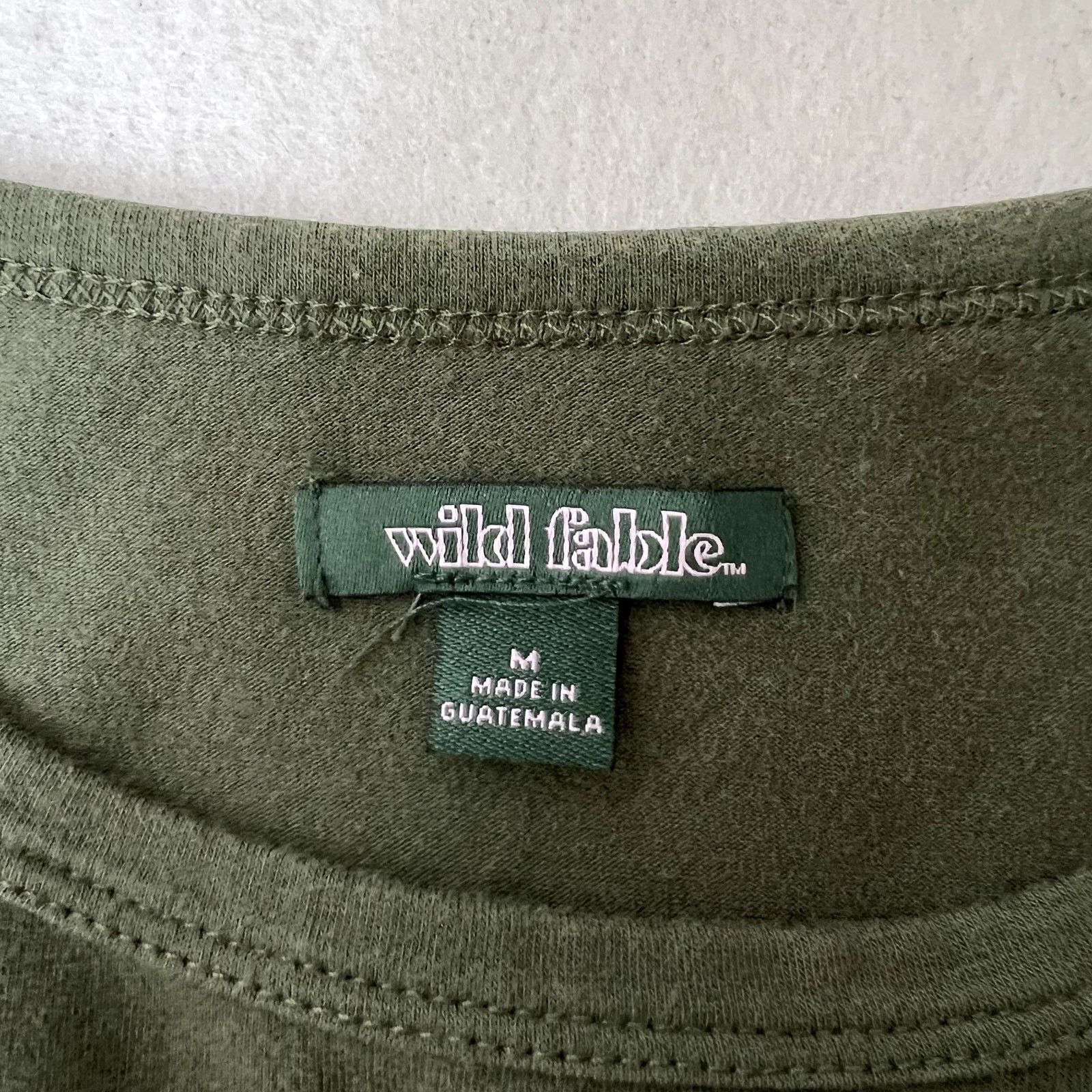 Other Wild Fable Green Short Sleeve Tee Size M / US 6-8 / IT 42-44 - 6 Thumbnail