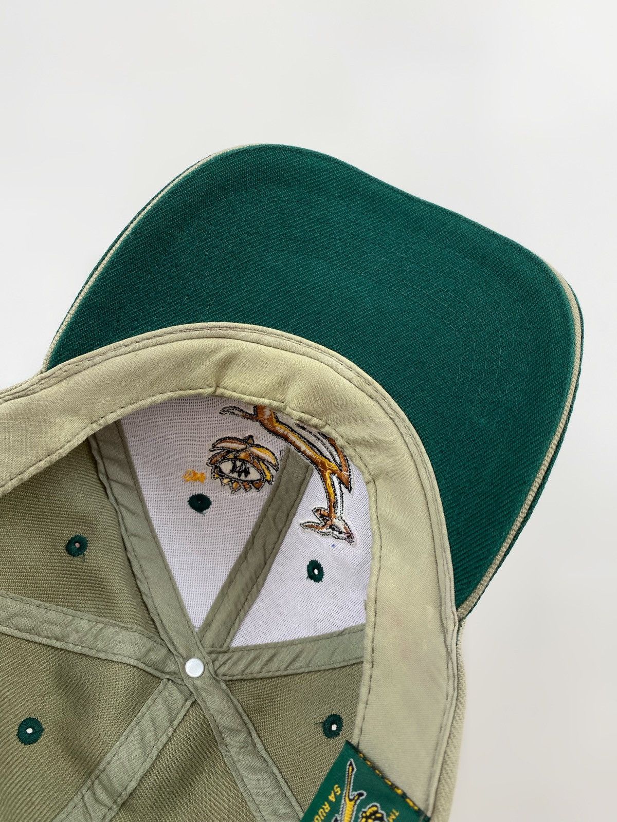 Vintage 2000’s Vintage SA Rugby Union Springboks Logo Strapback Cap Size ONE SIZE - 4 Thumbnail