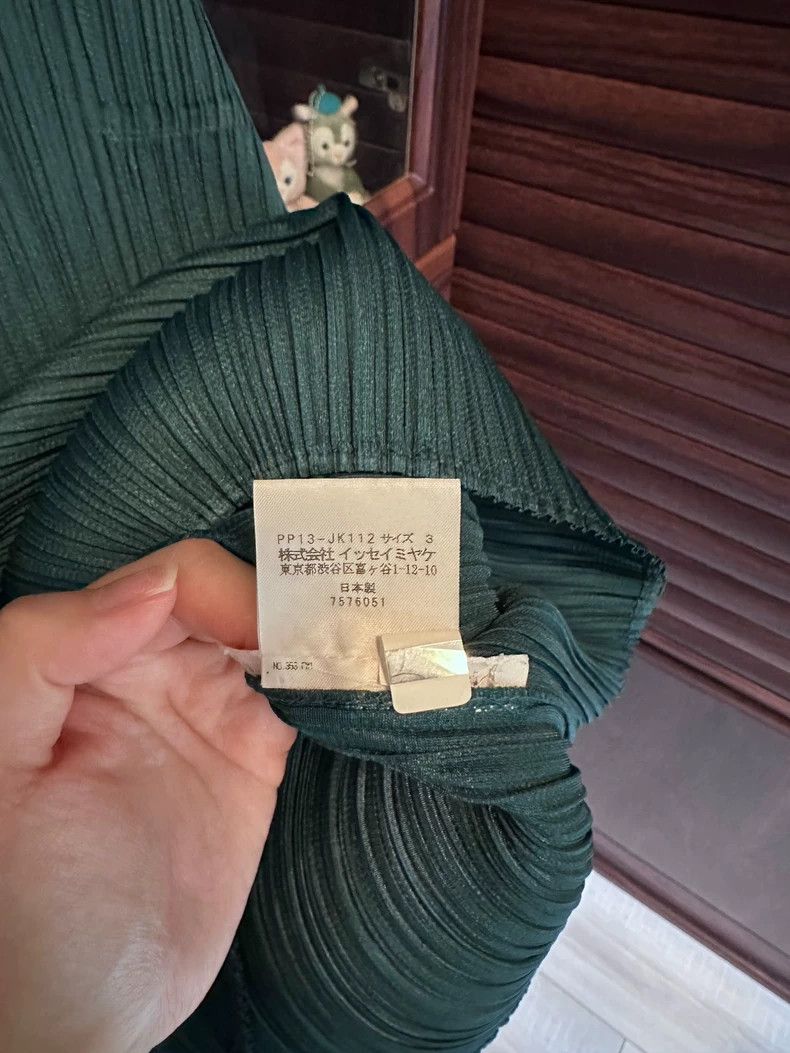 Issey Miyake issey miyake size:3 Green pleated short sleeves Size XXS / US 00 / IT 34 - 4 Thumbnail