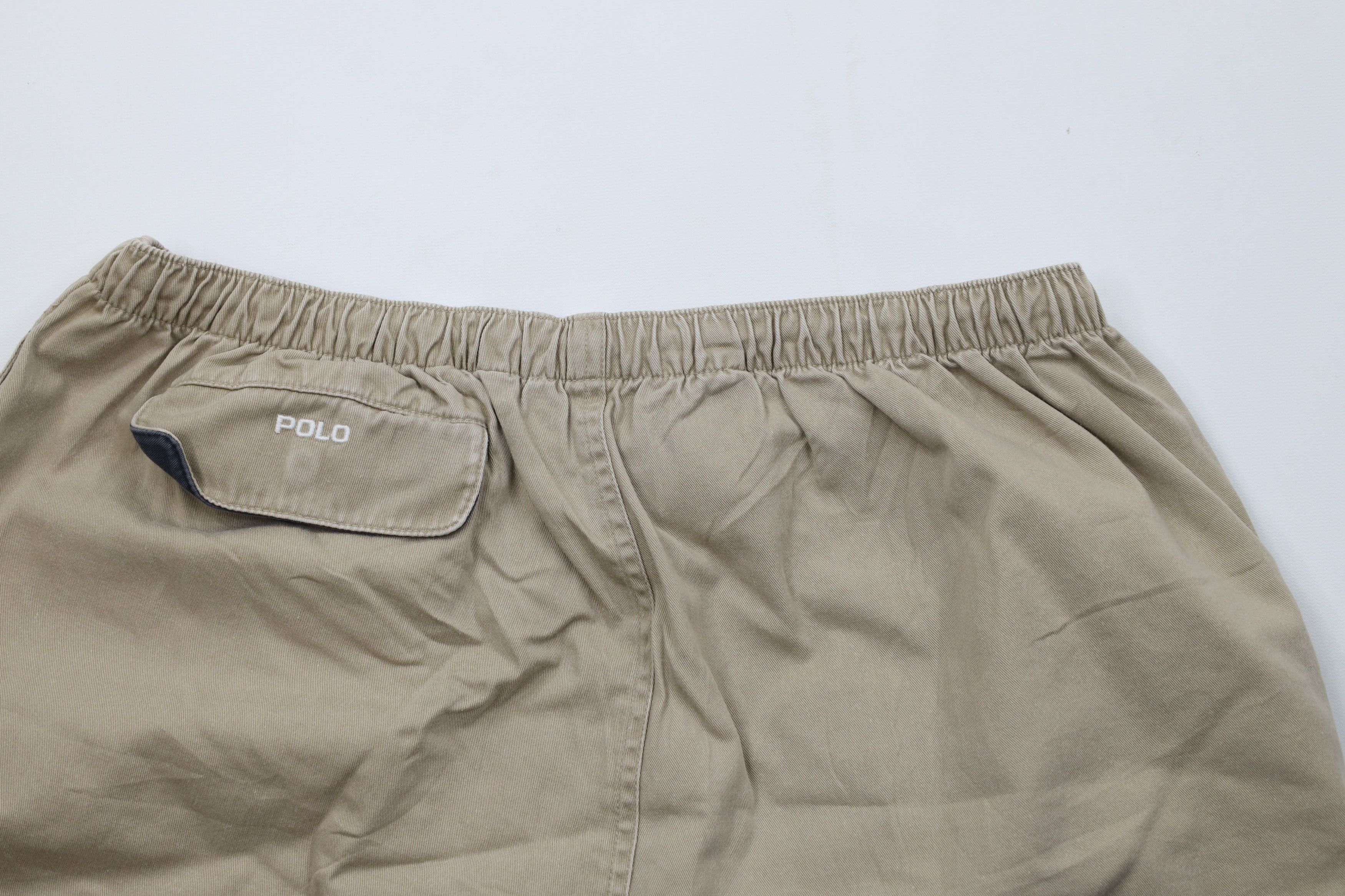 Ralph Lauren Vintage 90s Ralph Lauren Above Knee Shorts Beige Cotton Size US 36 / EU 52 - 11 Thumbnail