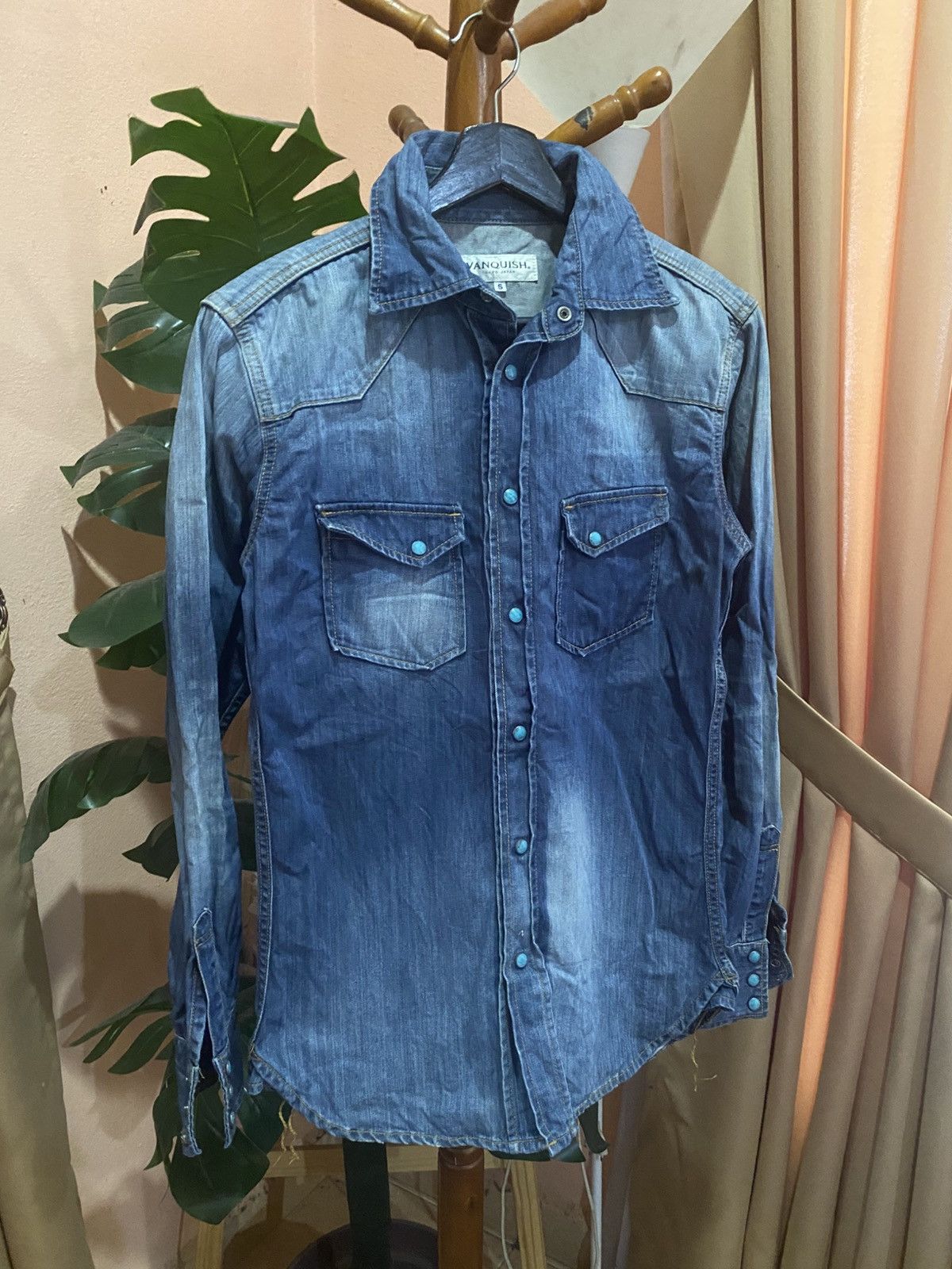 Vanquish Vanquish Tokyo Japan Men’s Denim Western Shirt – Vintage Size US S / EU 44-46 / 1 - 5 Thumbnail