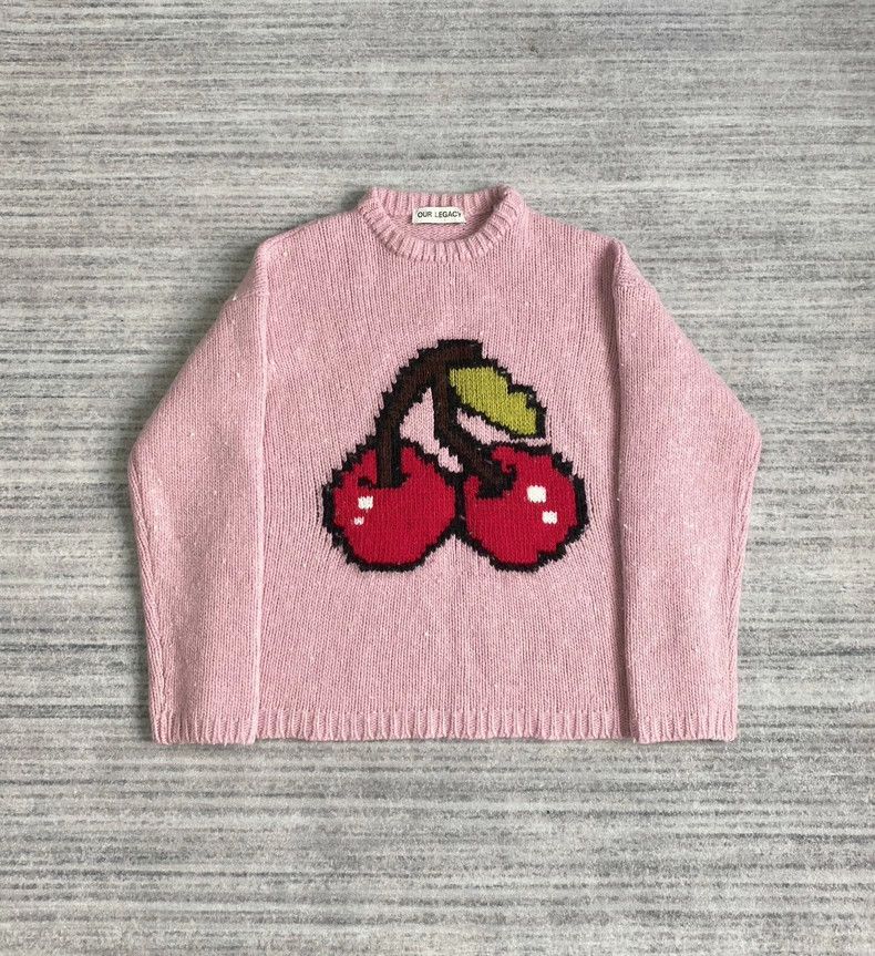 Our Legacy Our Legacy Cherry Sweater Cherry Pink Cherry