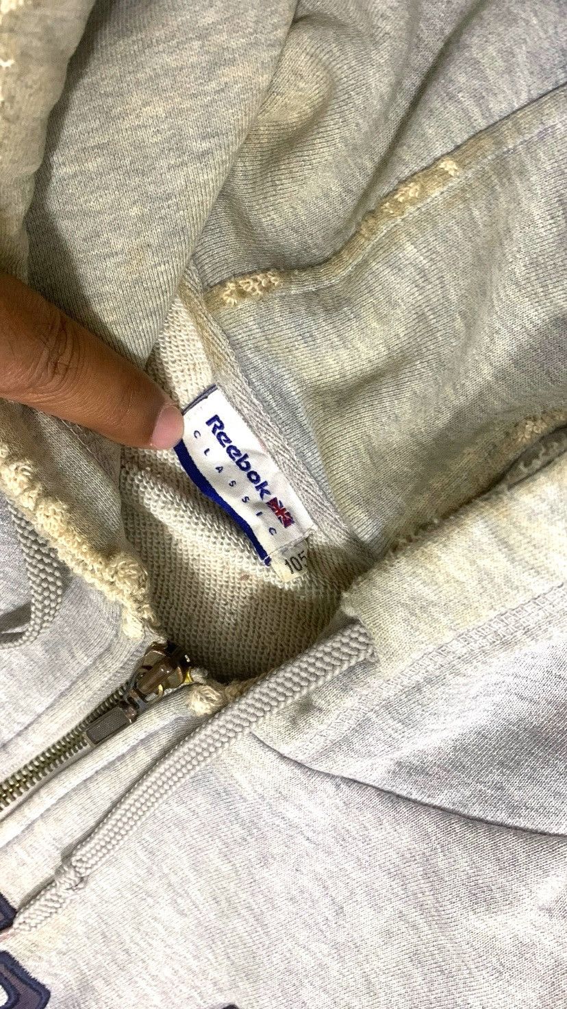 Reebok Distressed Reebok Zip Up Hoodie Size US L / EU 52-54 / 3 - 4 Thumbnail