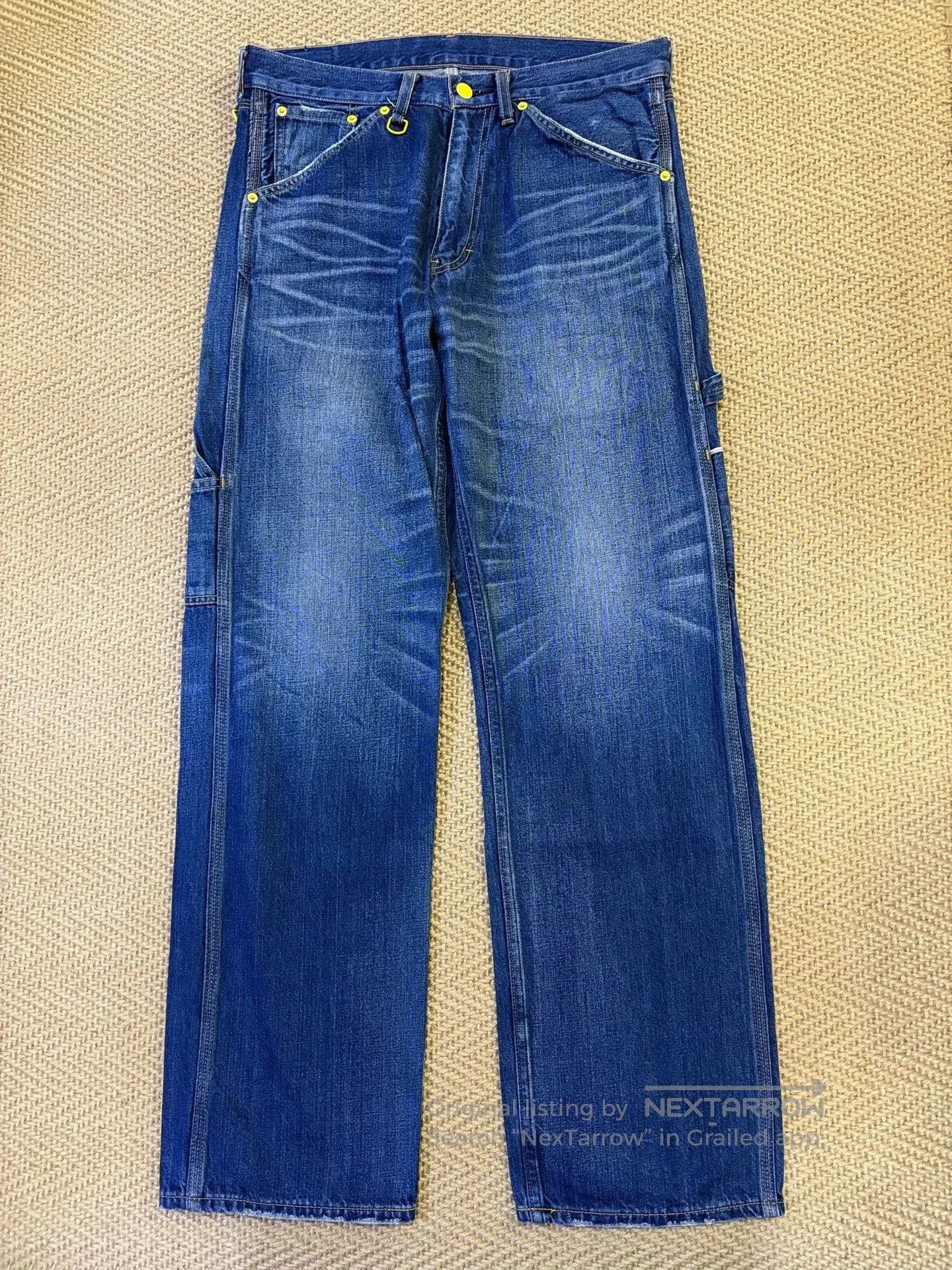 levis fenom workwear denim pants in blue.
