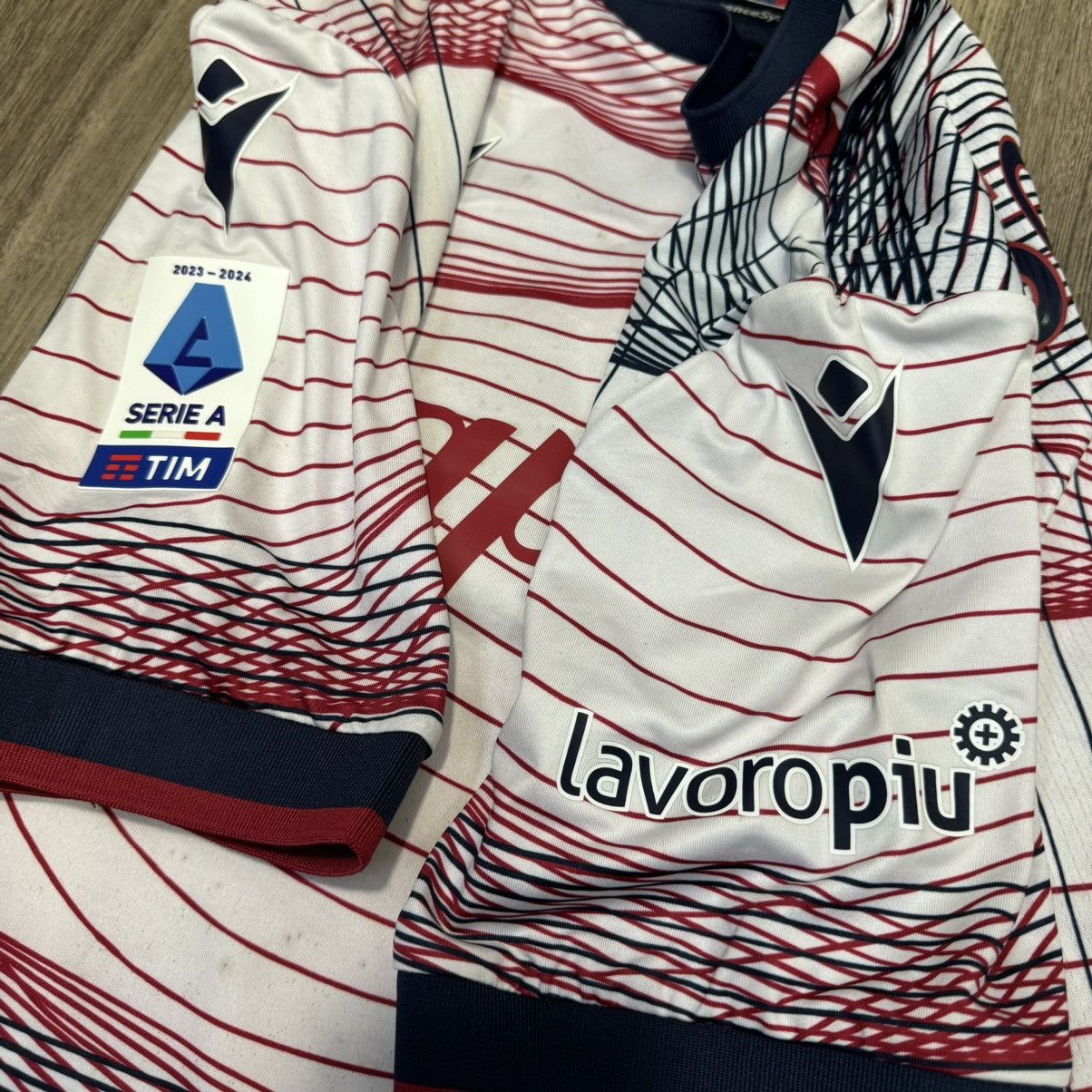 Macron Bologna 23/24 match worn shirt #56 Saelemaekers Size US L / EU 52-54 / 3 - 5 Thumbnail