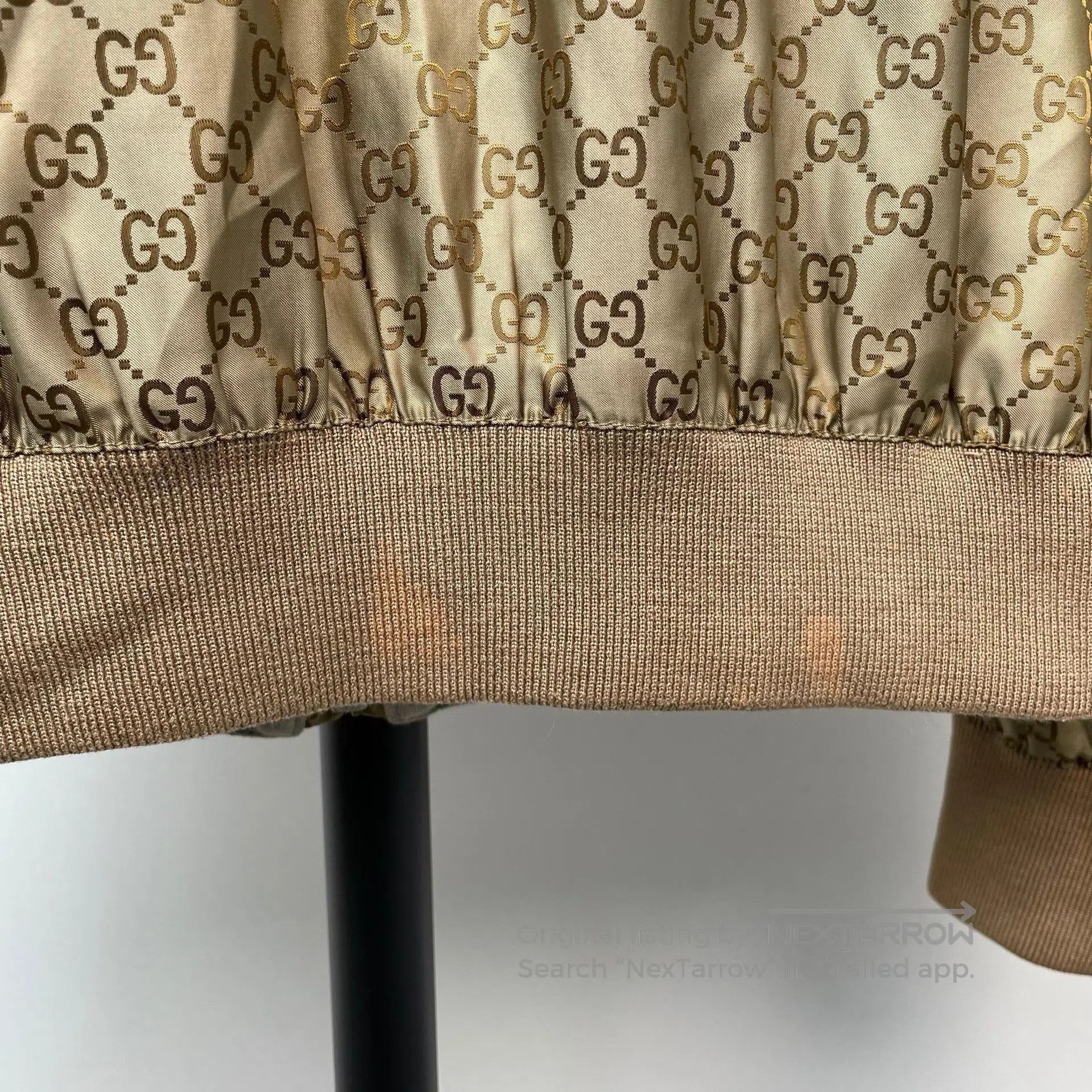 Gucci Guicci Gold brown double G full print logo jacket| Size US M / EU 48-50 / 2 - 9 Thumbnail