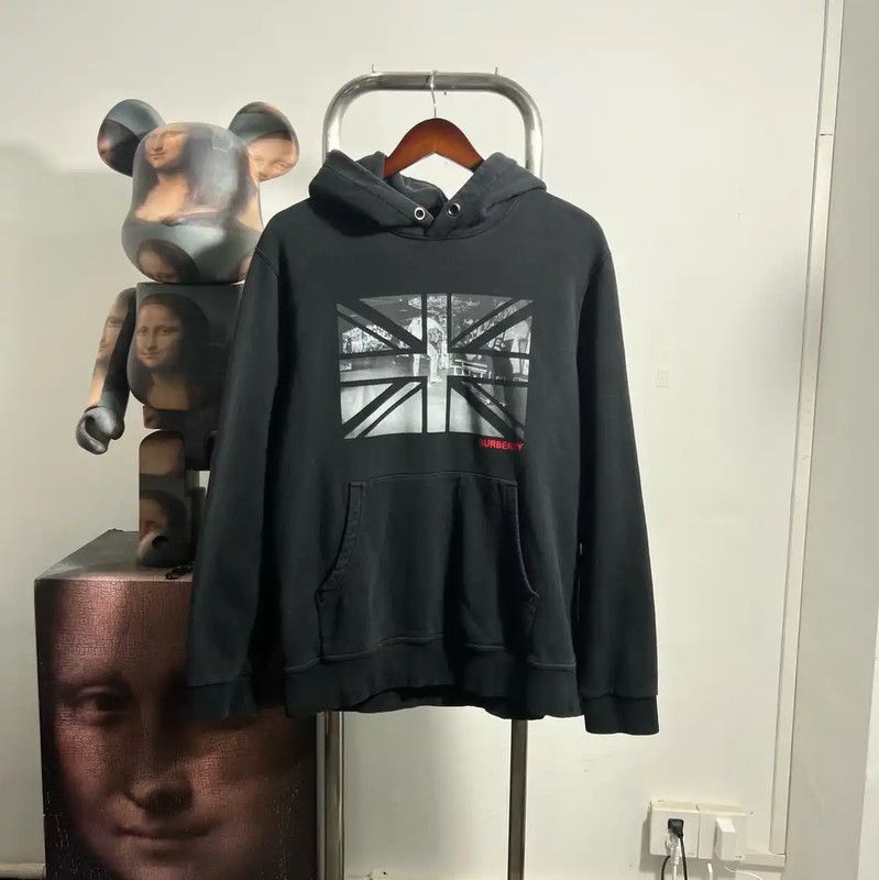Burberry Burberry Black Cotton Men's Hoodie Size US L / EU 52-54 / 3 - 1 Thumbnail