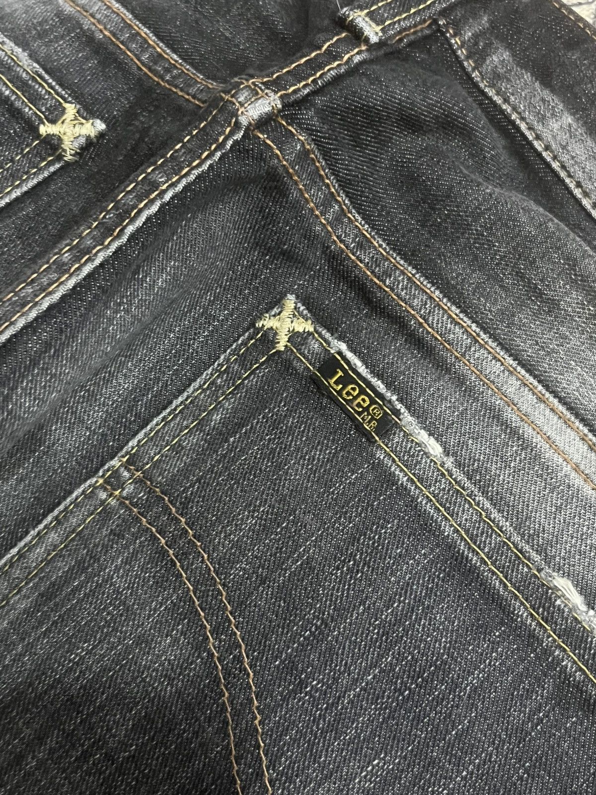 Lee Vintage Lee Rider Sanforized Black Faded Whisker Jeans Size US 31 - 8 Thumbnail