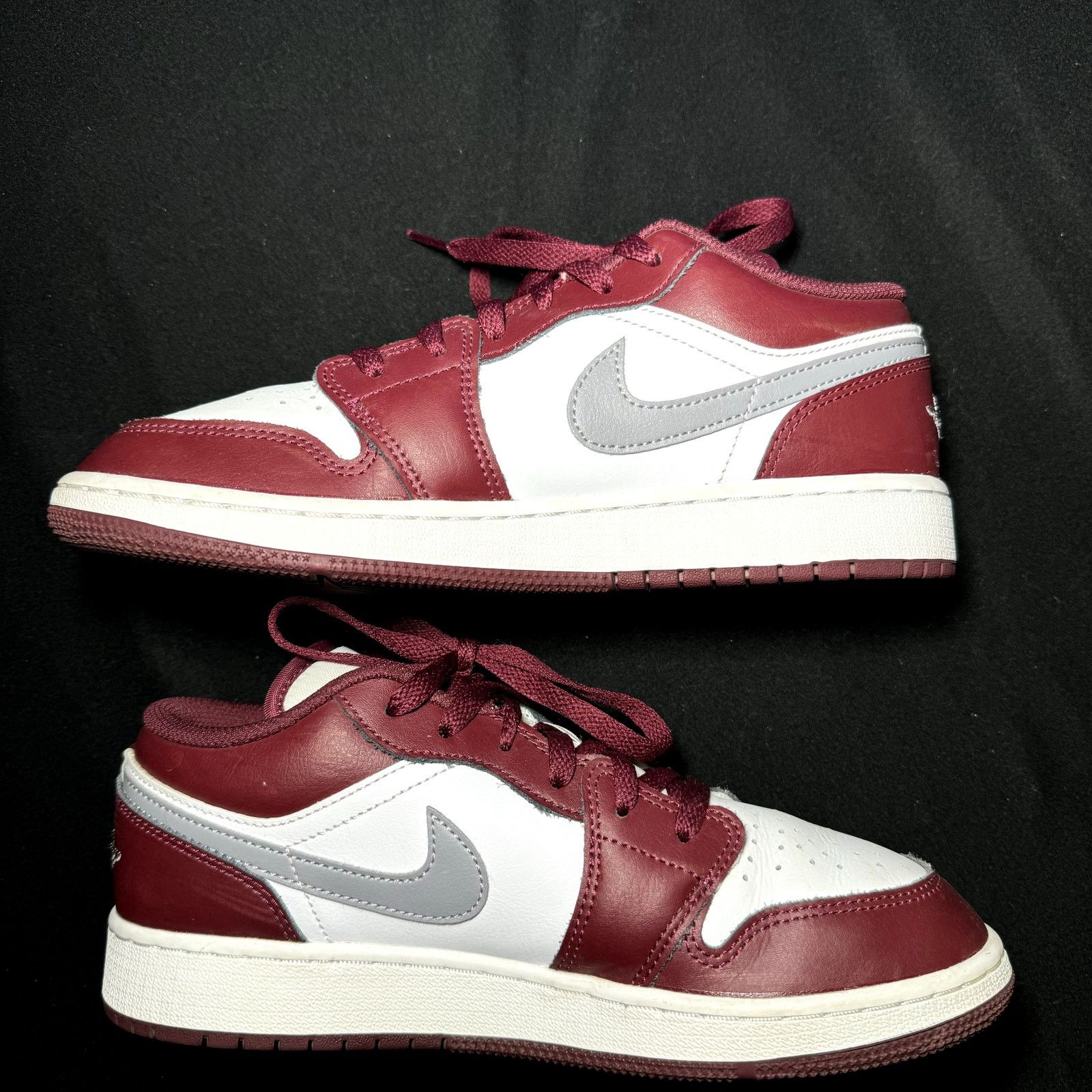 Jordan Brand × Nike Size 6 - Nike Air Jordan 1 Low GS Cherrywood Red Men's Shoes Size US 6 / EU 39 - 3 Thumbnail