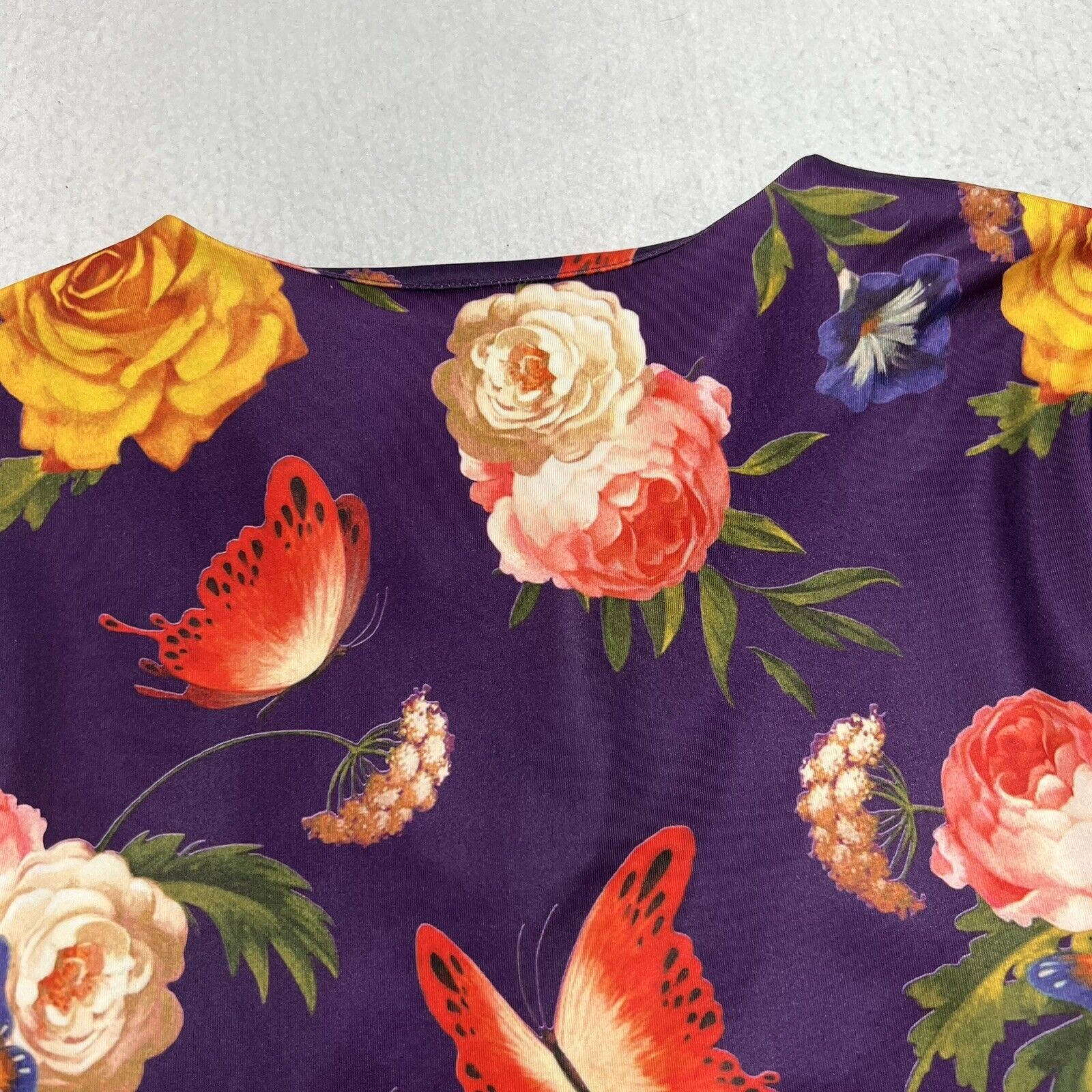 Disney Disney Parks Floral Peter Pan Tinkerbell Zip Peplum Jacket Size L / US 10 / IT 46 - 11 Thumbnail