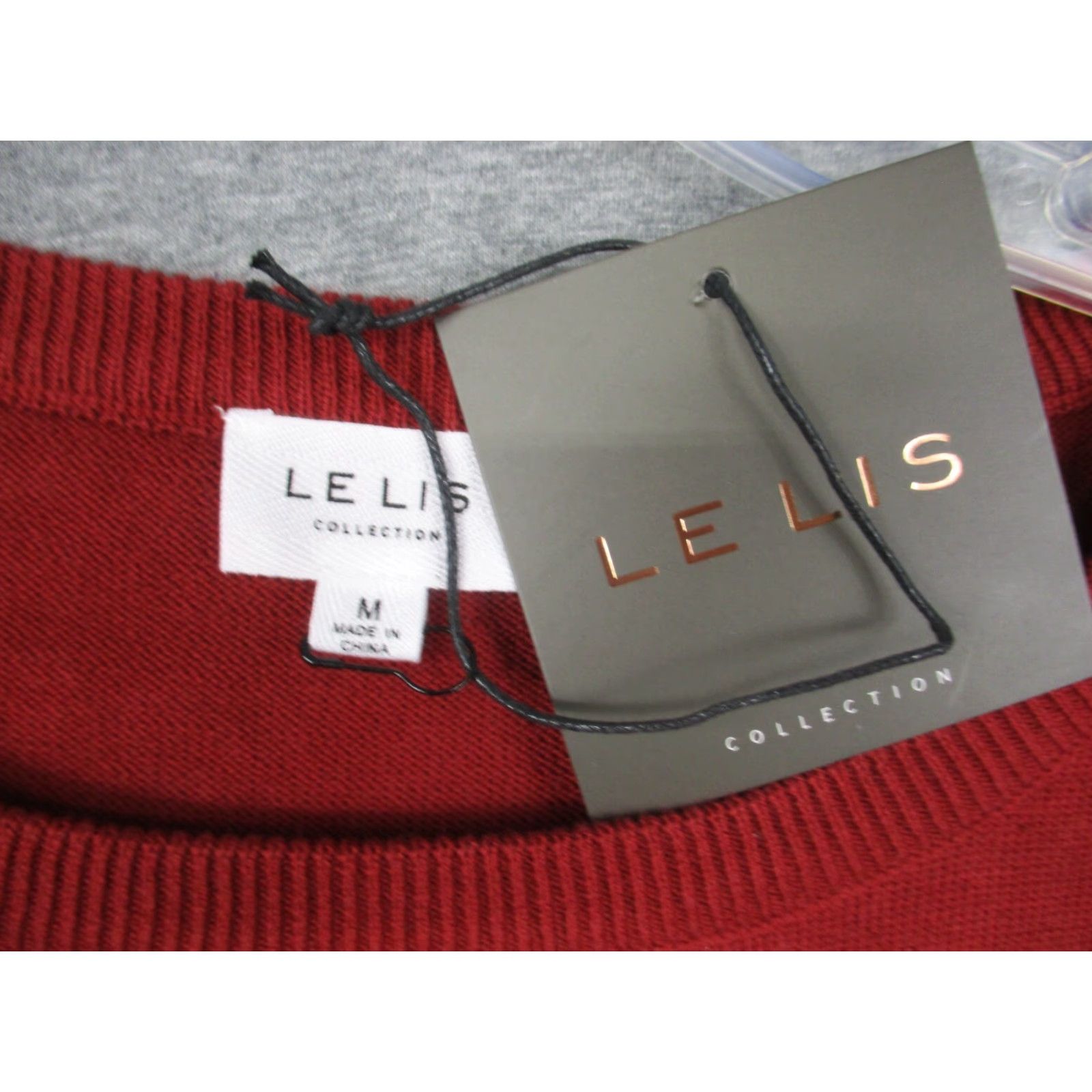 Vintage VINTAGE Le Lis Alabama Women's Cropped Sweater Medium Crimson Red NWT Size M / US 6-8 / IT 42-44 - 3 Thumbnail