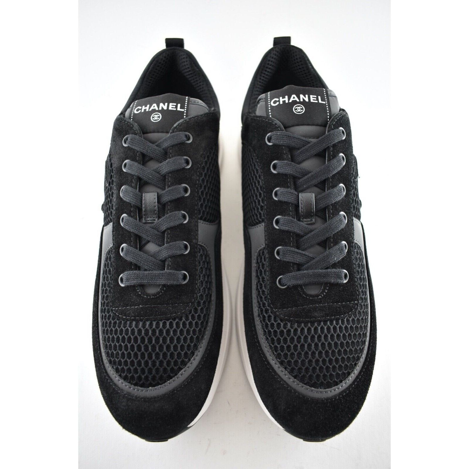 Chanel Chanel 22P Suede Low Top Lace Up Trainer Sneaker 45 12 Size US 12 / EU 45 - 6 Thumbnail