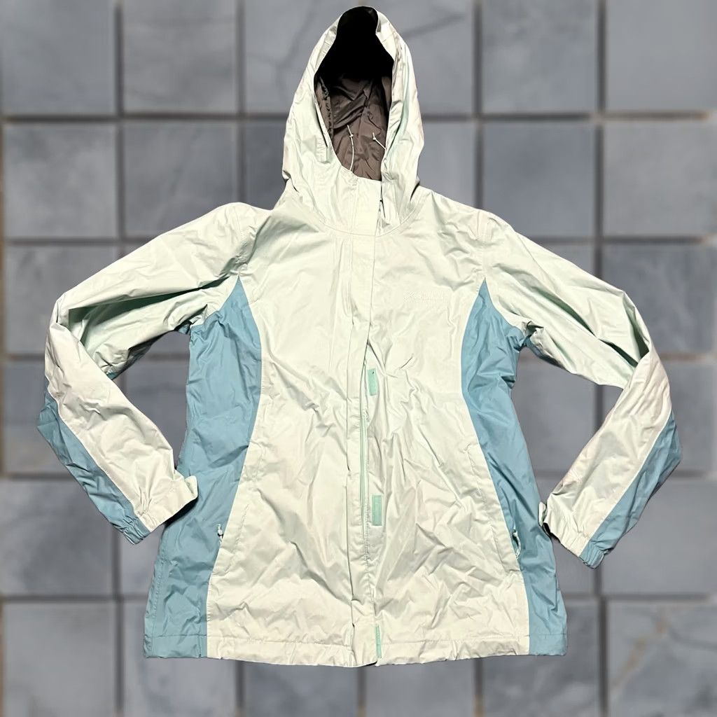 Vintage Columbia Jacket Womens Medium Blue Nylon Rain. coat Hooded Size M / US 6-8 / IT 42-44 - 1 Thumbnail