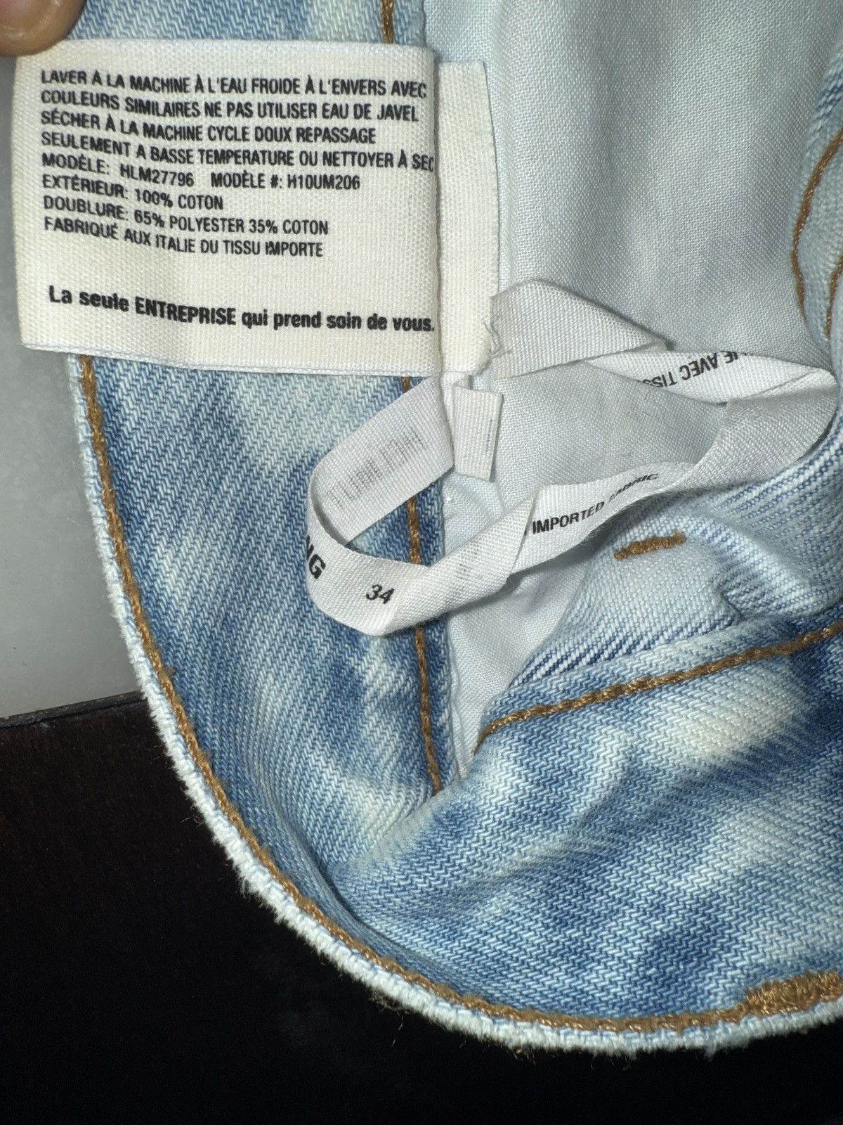 Helmut Lang Helmut Lang Bleach Indigo Artist Jeans 34 BNWT Size US 34 / EU 50 - 7 Thumbnail