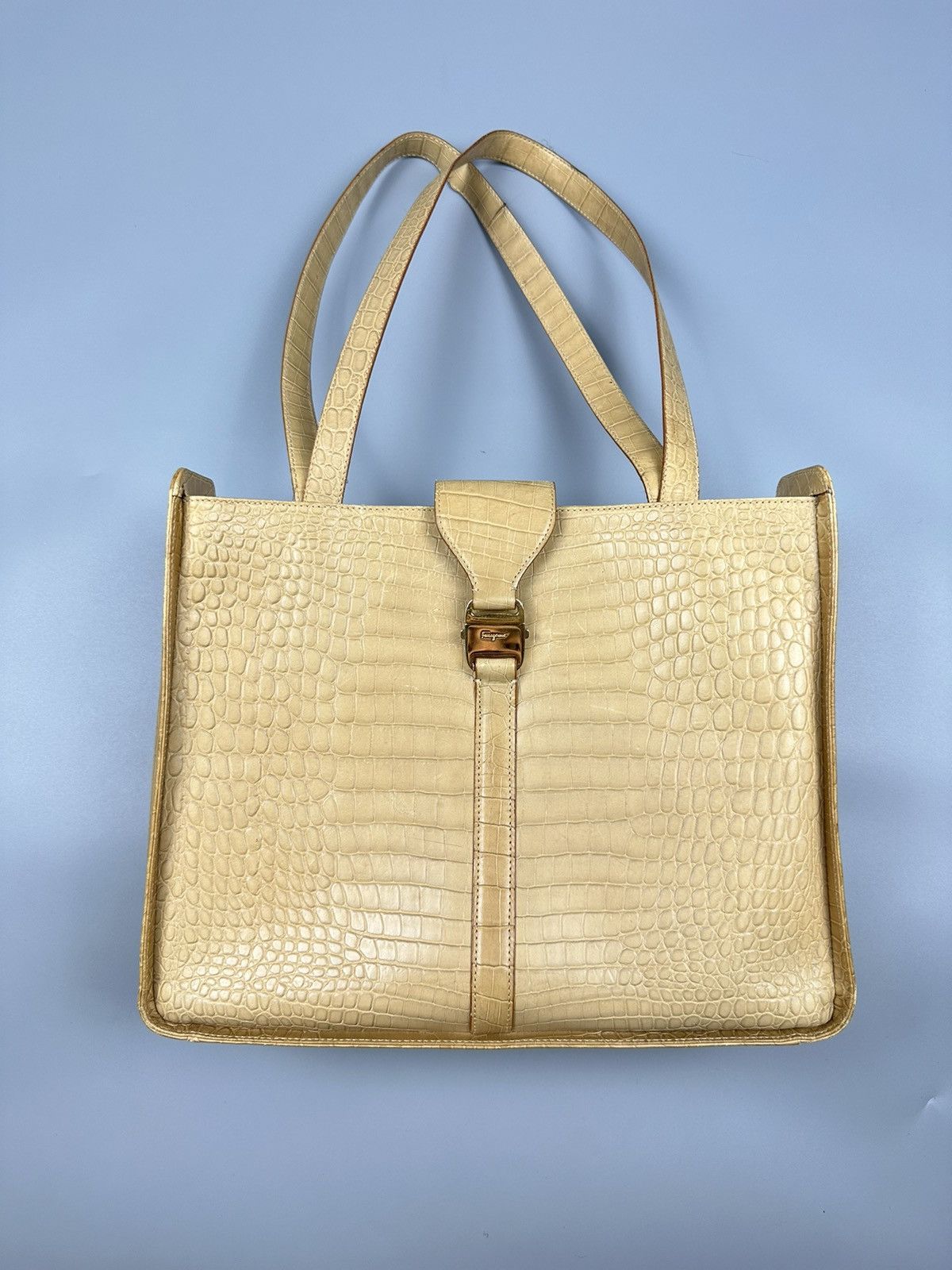 Salvatore Ferragamo Salvatore Ferragamo Crocodiles Leather Tote Bags Size ONE SIZE - 2 Thumbnail