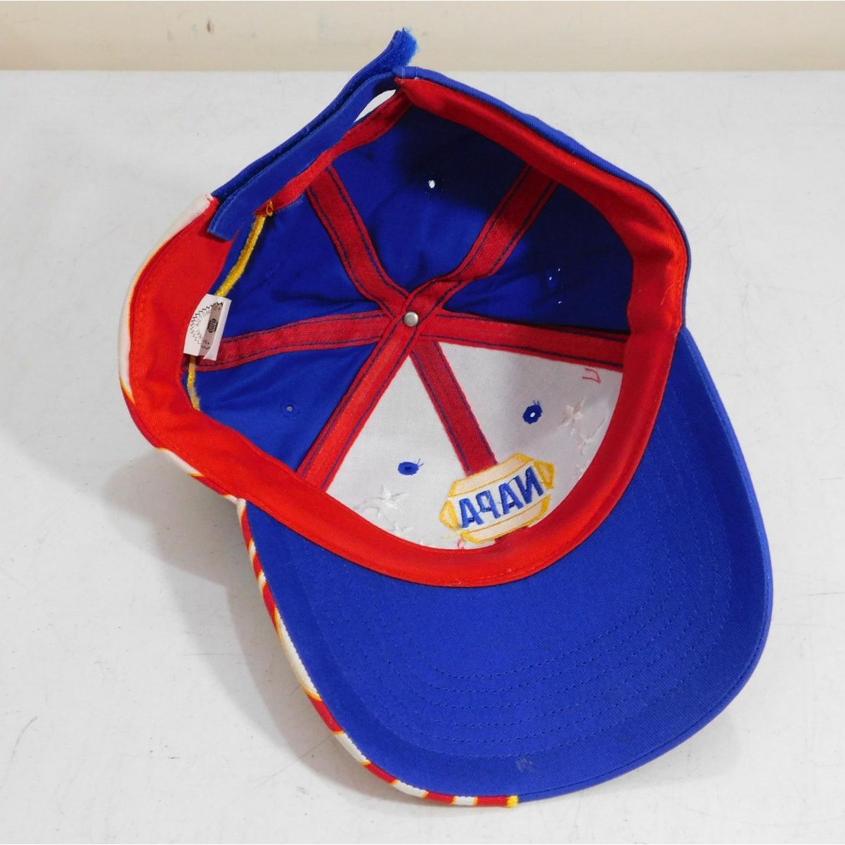 NASCAR NAPA Racing Michael Waltrip Patriotic USA Flag Hat NASCAR Size ONE SIZE - 6 Thumbnail