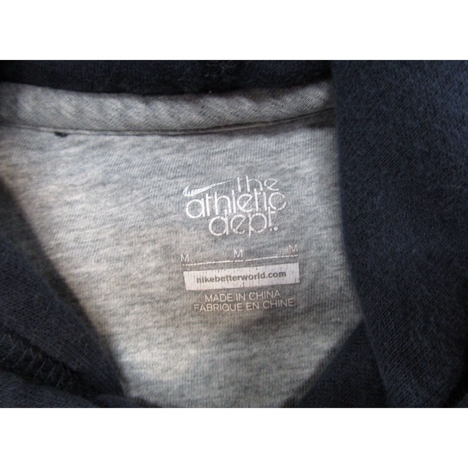 Nike VINTAGE Nike The Athletic Dept. Spell Out Big Swoosh Hoodie M Skater Grunge Faded Blue Mens Pullover Hooded Sportswear Grunge 90s Size US M / EU 48-50 / 2 - 5 Thumbnail