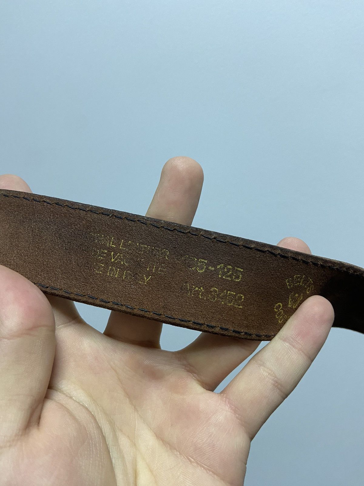Diesel × Vintage Diesel Belt Vintage big letters logo Italy cow leather Size ONE SIZE - 4 Thumbnail