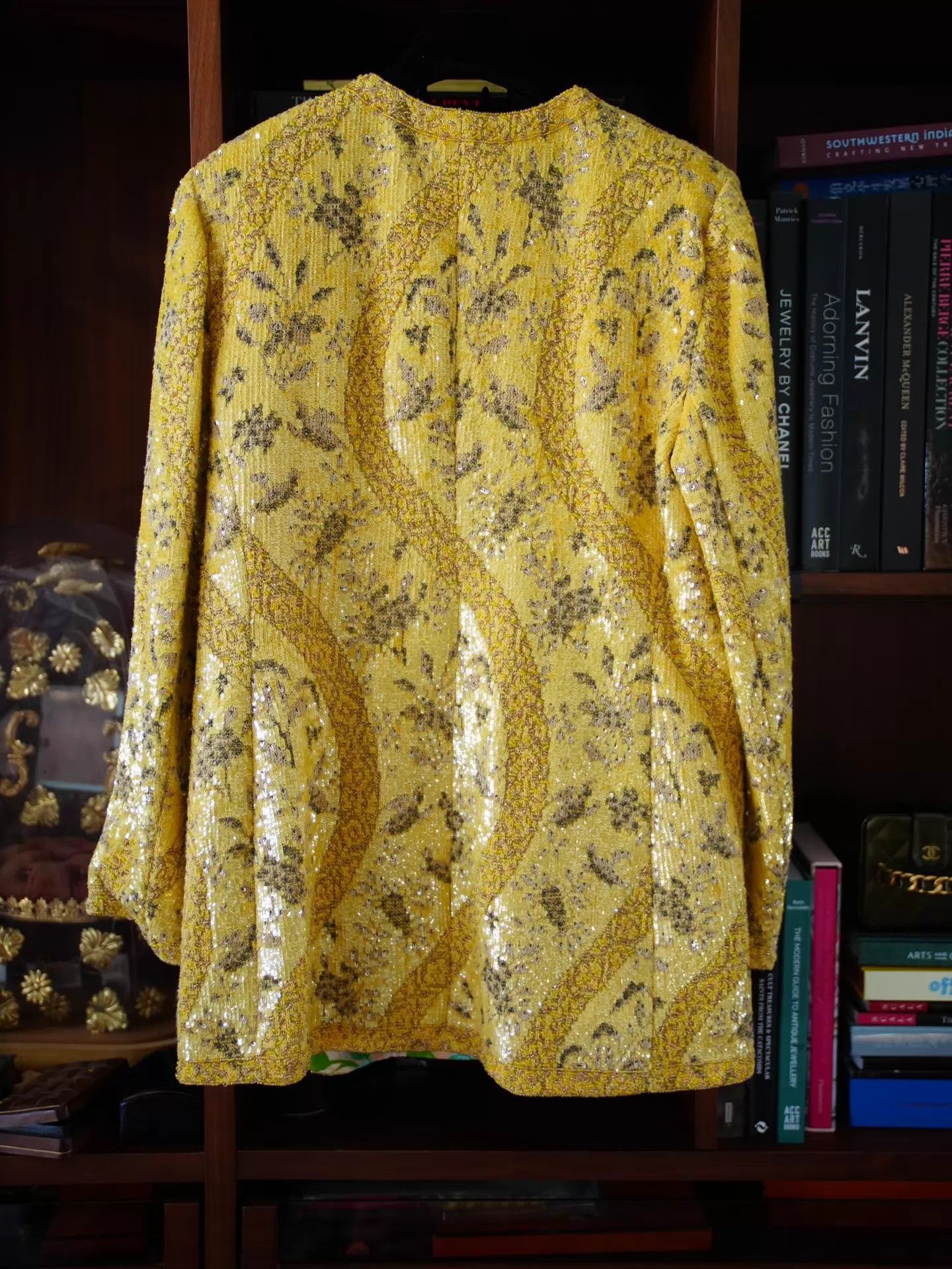 Emanuel Ungaro Emanuel Ungaro Vintage Beaded & Sequined Gold Blazer (L-XL) Size L / US 10 / IT 46 - 3 Thumbnail