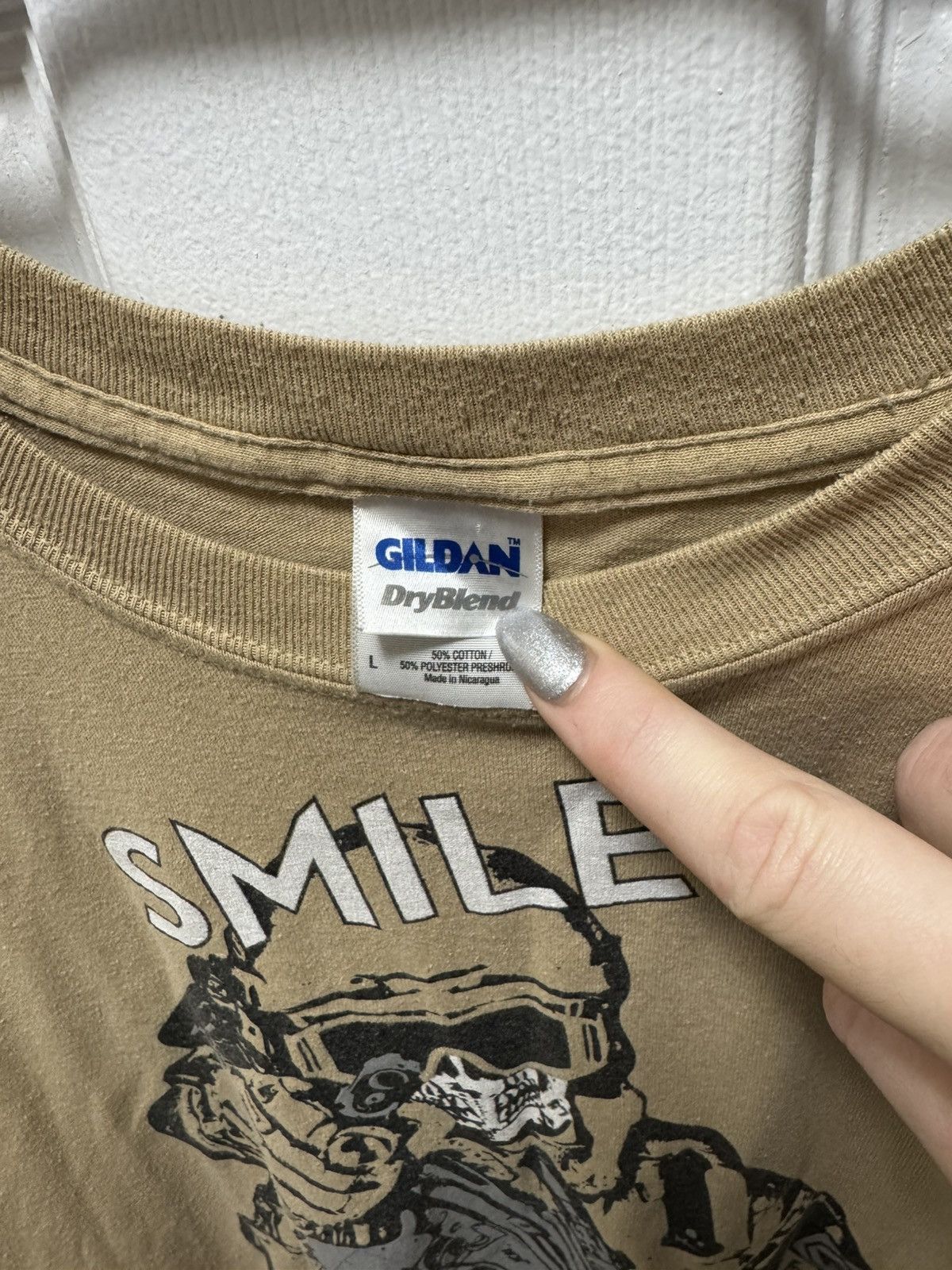 Gildan Gildan Smile Wait for the Flash Military Gun Shooting Size US L / EU 52-54 / 3 - 3 Thumbnail