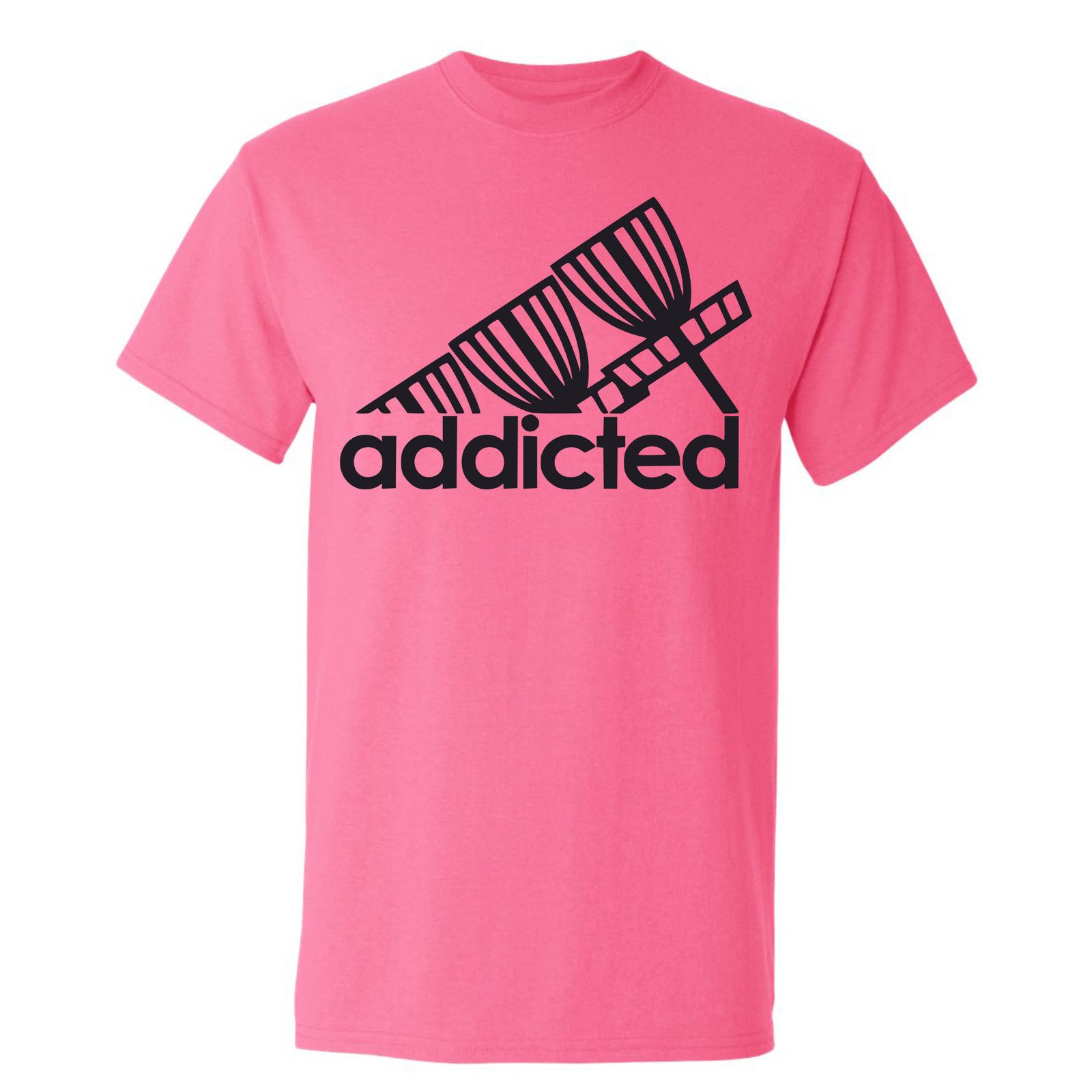 Gildan Disc Golf T Shirt ADDICTED Discgolfer Discgolfing Shirt Size US XL / EU 56 / 4 - 13 Thumbnail