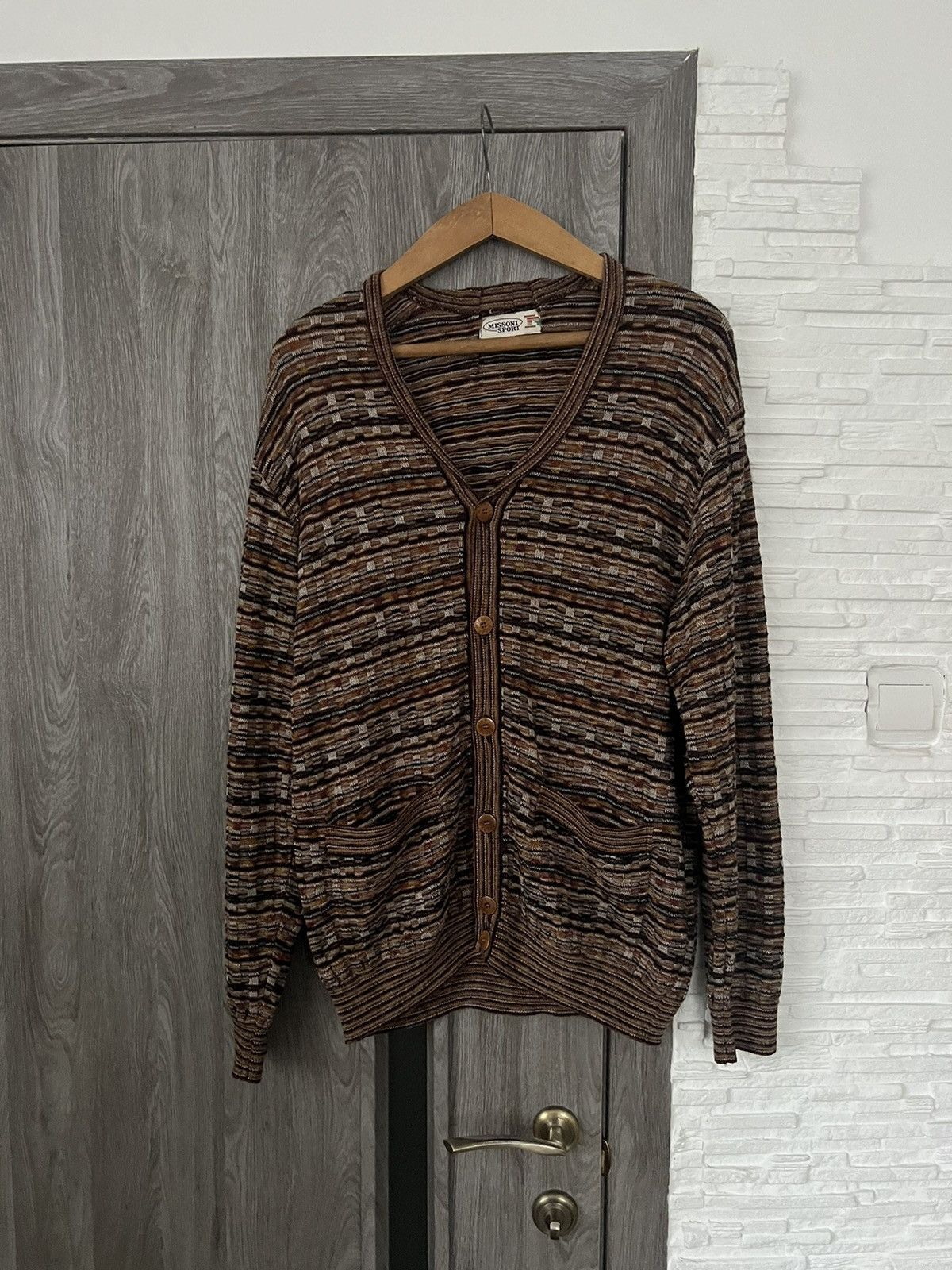 Missoni × Vintage Missoni sport cardigan 46L knit retro Size 46L - 1 Thumbnail