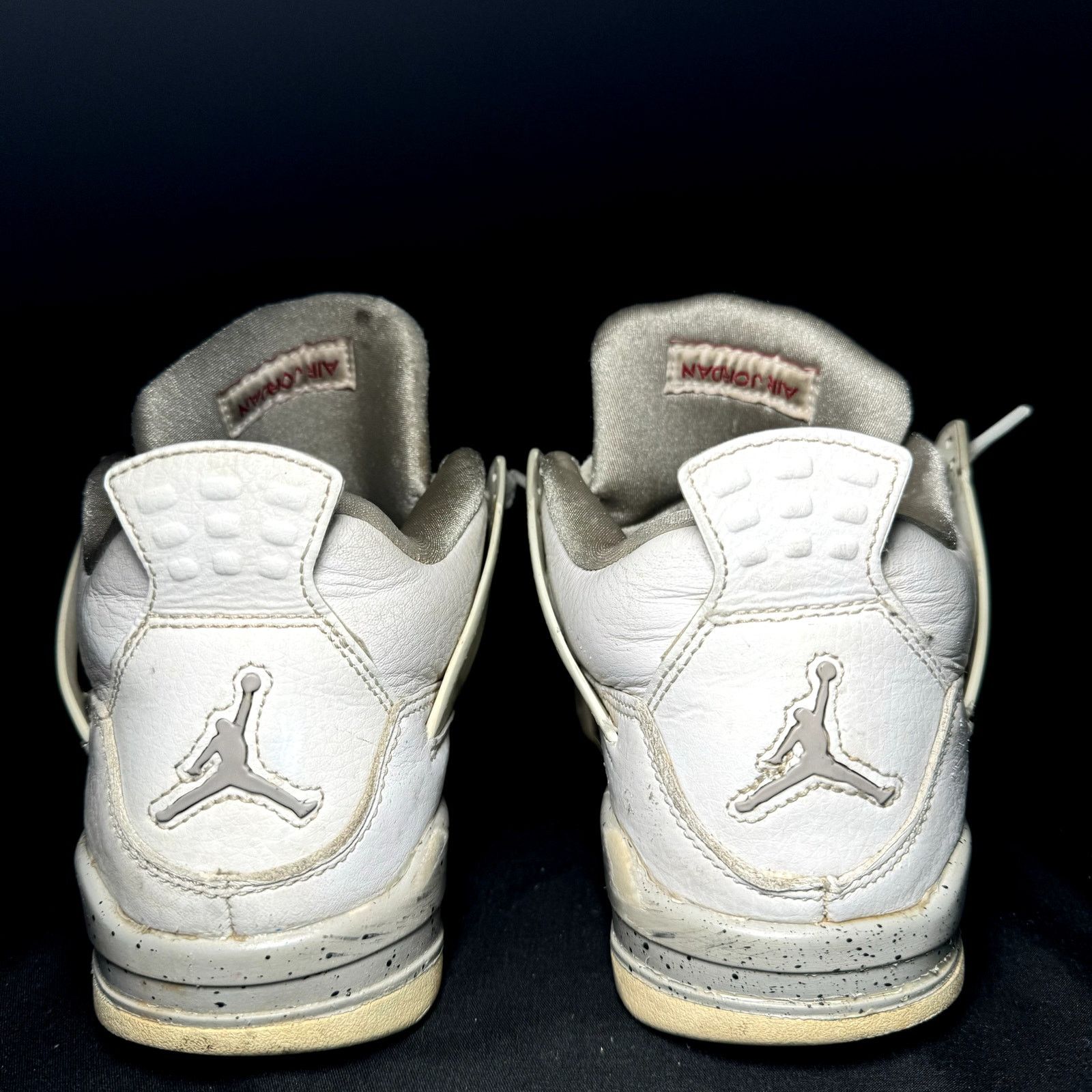 Jordan Brand × Nike Size 5.5 - Nike Air Jordan 4 Retro GS White Oreo Men's Shoes Size US 5.5 / EU 38 - 6 Thumbnail