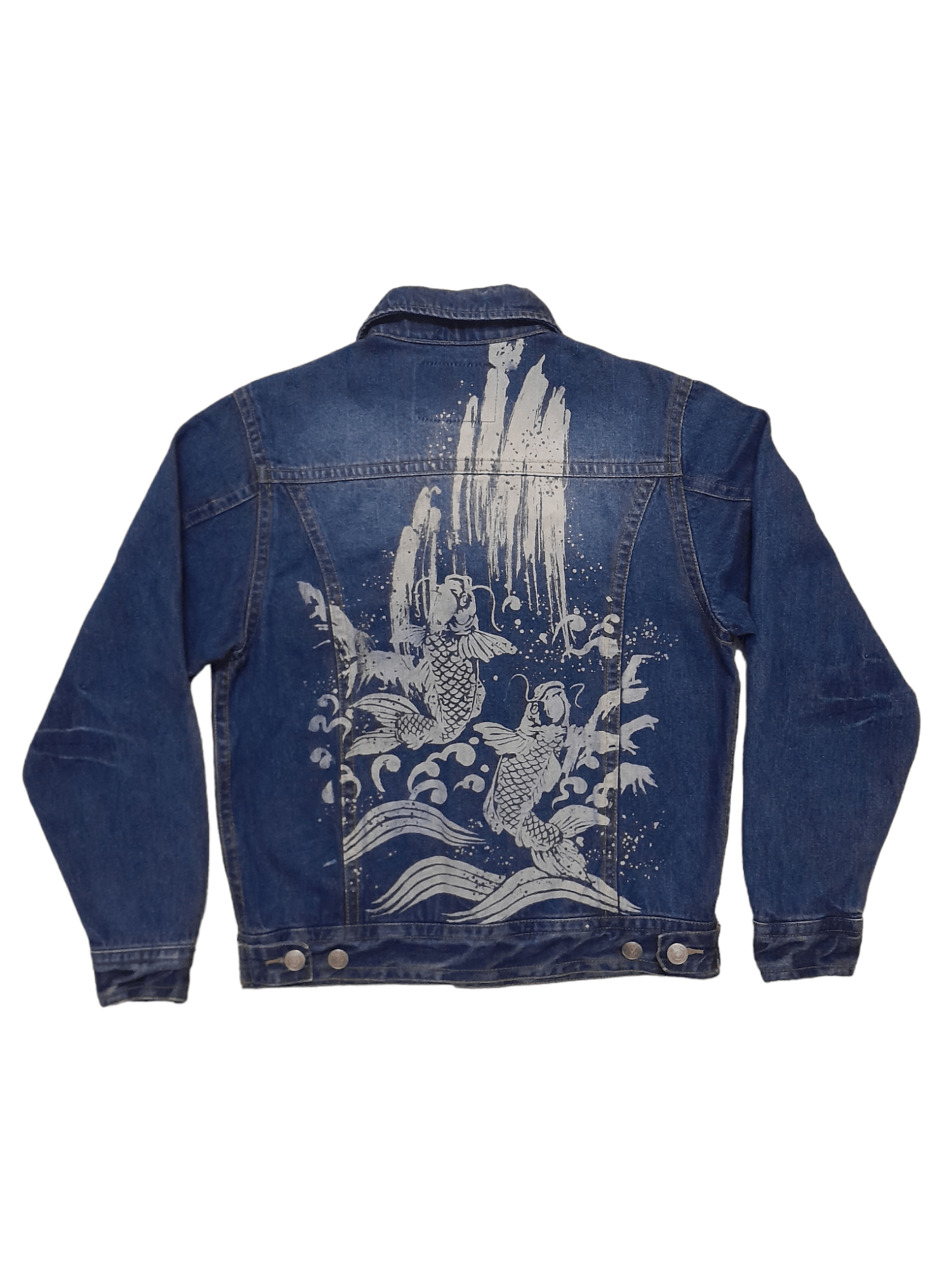 Japanese Brand Buden Sukajan Art Japan Denim Jackets (S242) Size US M / EU 48-50 / 2 - 1 Thumbnail