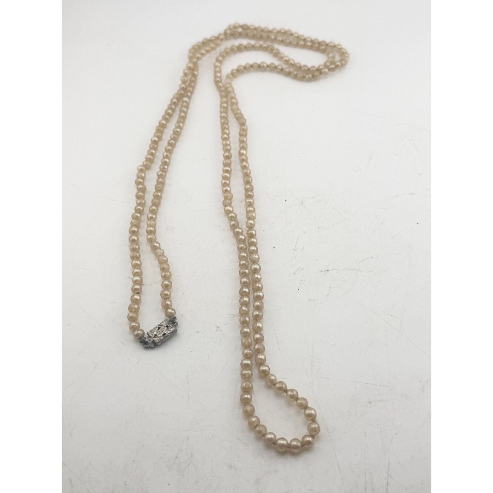 Vintage Vintage long faux pearl beaded necklace Size ONE SIZE - 3 Thumbnail