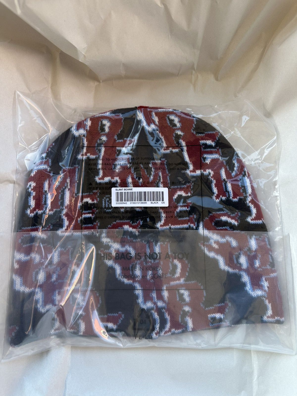 Supreme Supreme Slanted Gothic Outline Beanie Size ONE SIZE - 3 Thumbnail