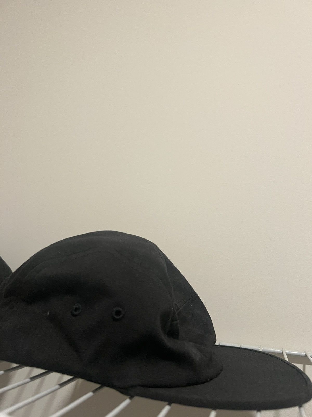 Supreme Supreme Side Zip Camp Cap Black/Red Size ONE SIZE - 4 Thumbnail