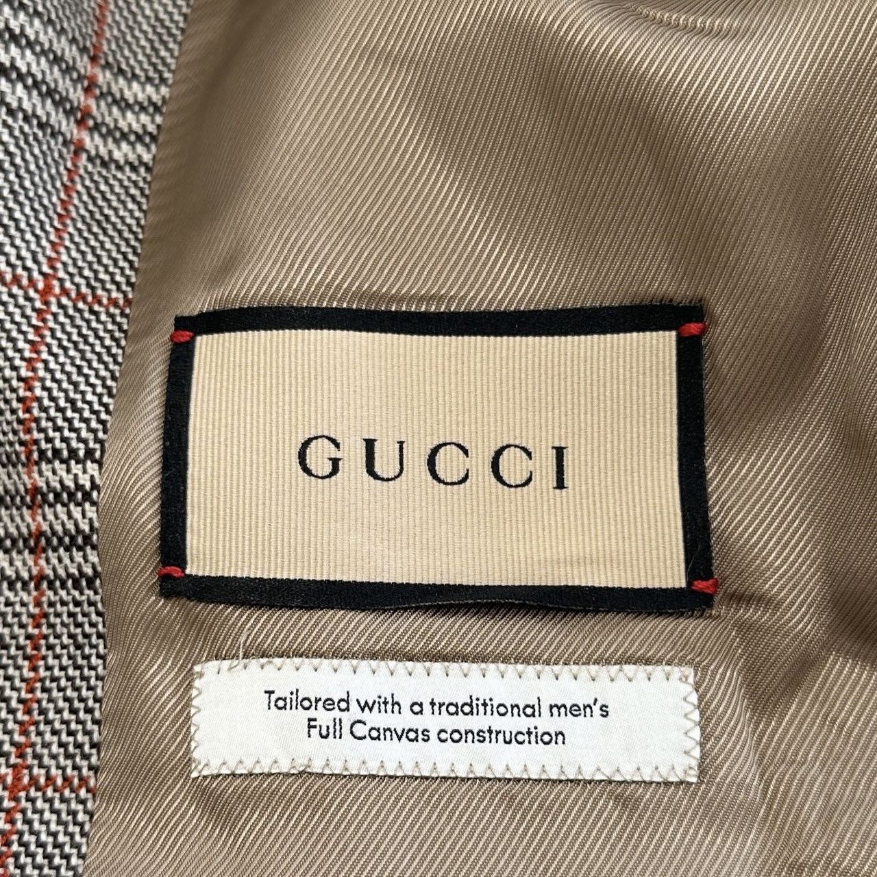 Gucci Gucci brown check wool long-sleeved suit jacket Size S / US 4 / IT 40 - 3 Thumbnail