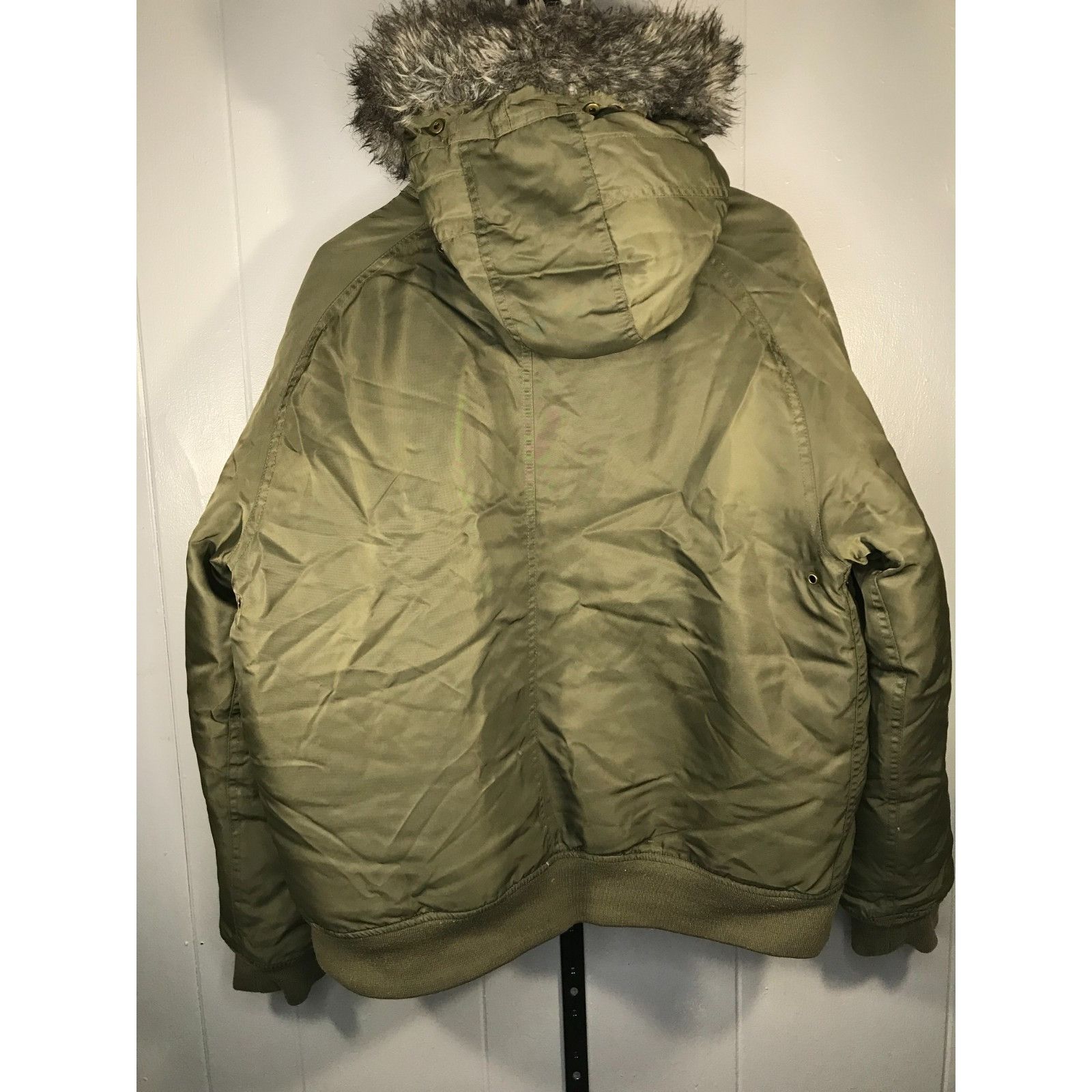 Juicy Couture Vintage Y2K Faux Fur Juicy Couture Green Military Flight Dow Size XL / US 12-14 / IT 48-50 - 2 Thumbnail